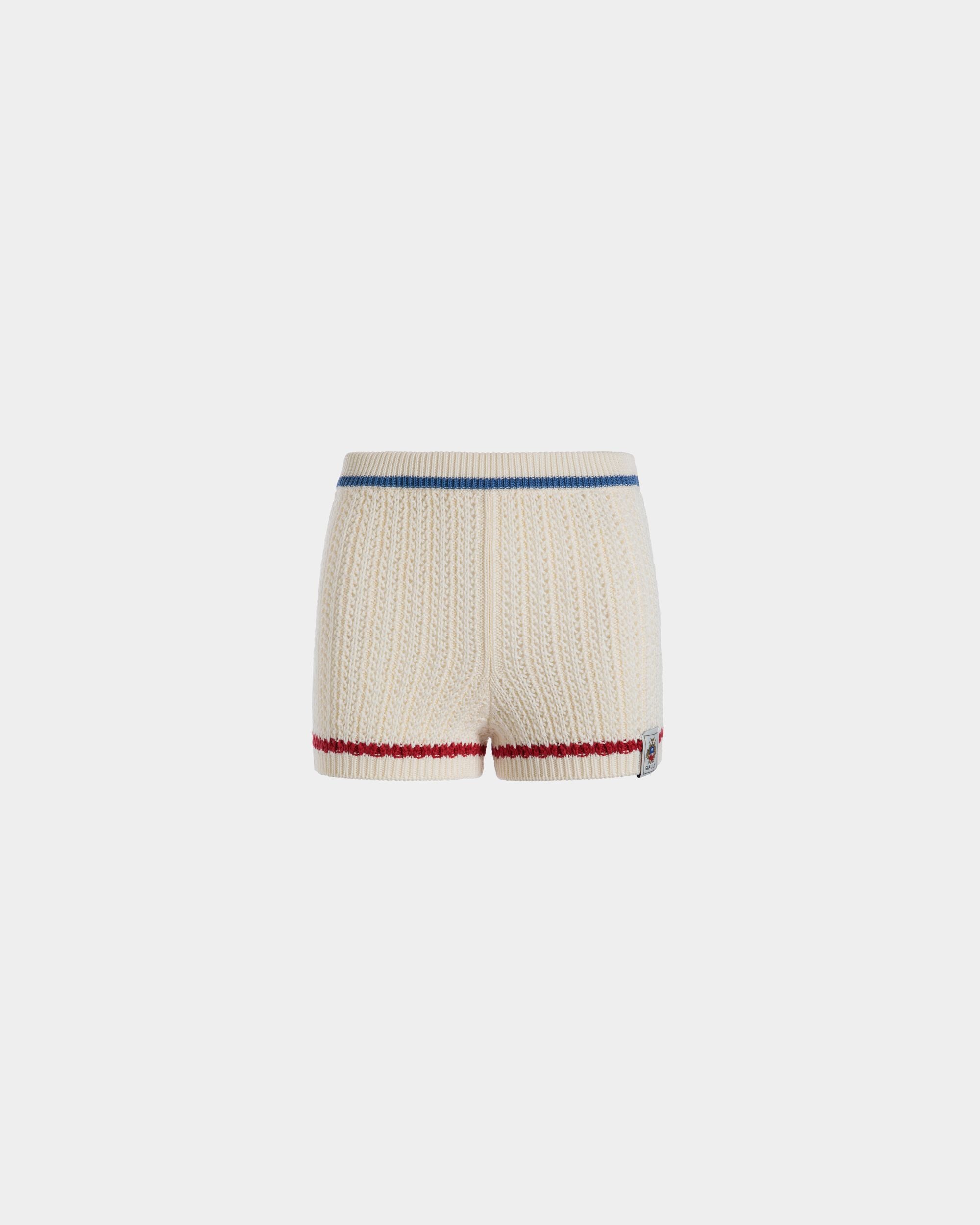 Knitwear Trousers In White Cotton - Femme - Bally - 01
