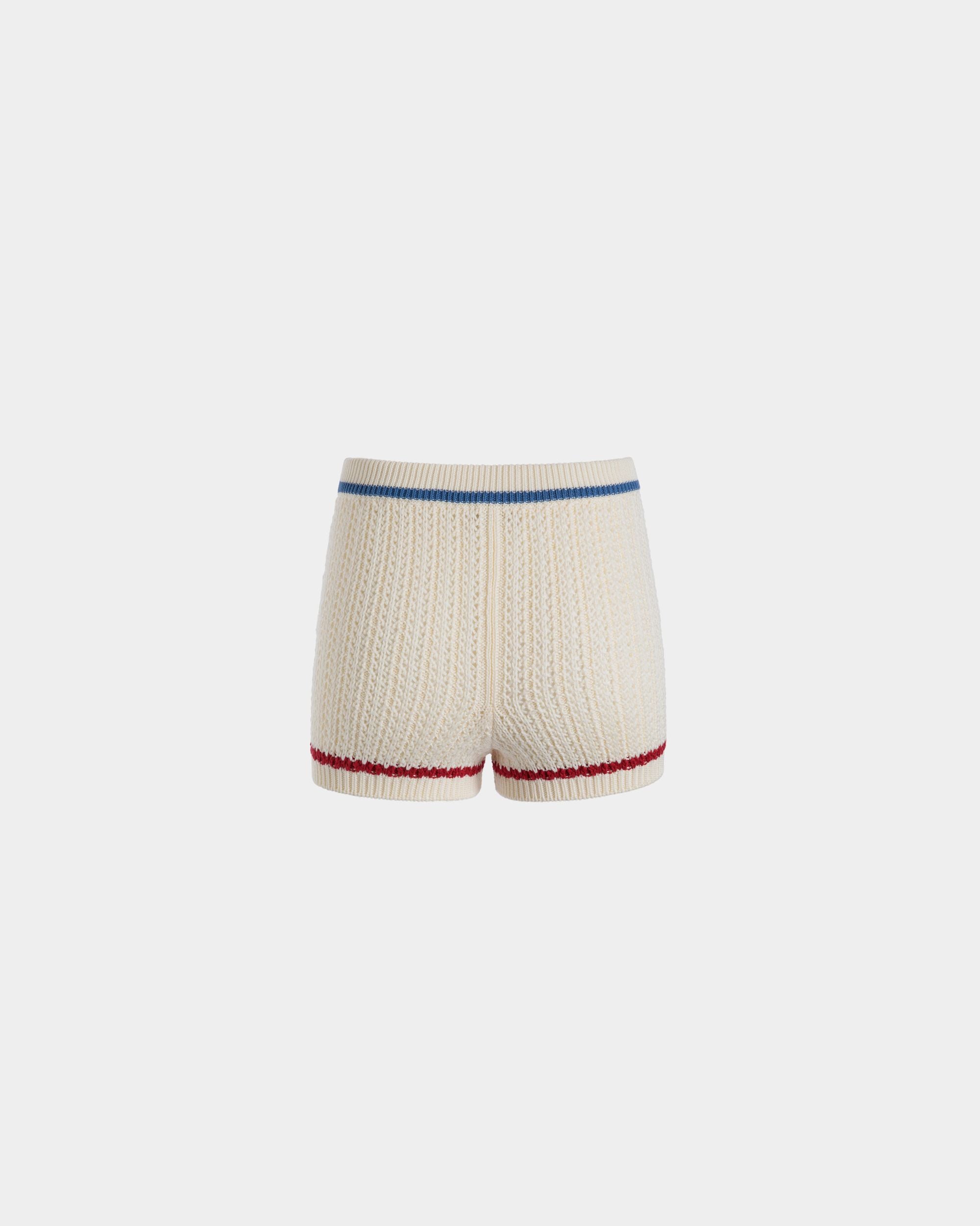 Knitwear Trousers In White Cotton - Femme - Bally - 03