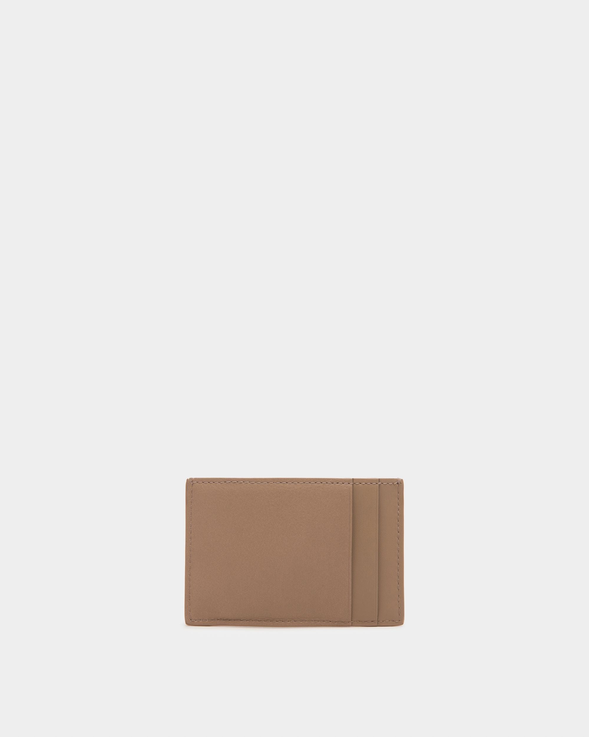 Belky Porte-Cartes En Cuir Taupe - Femme - Bally - 02