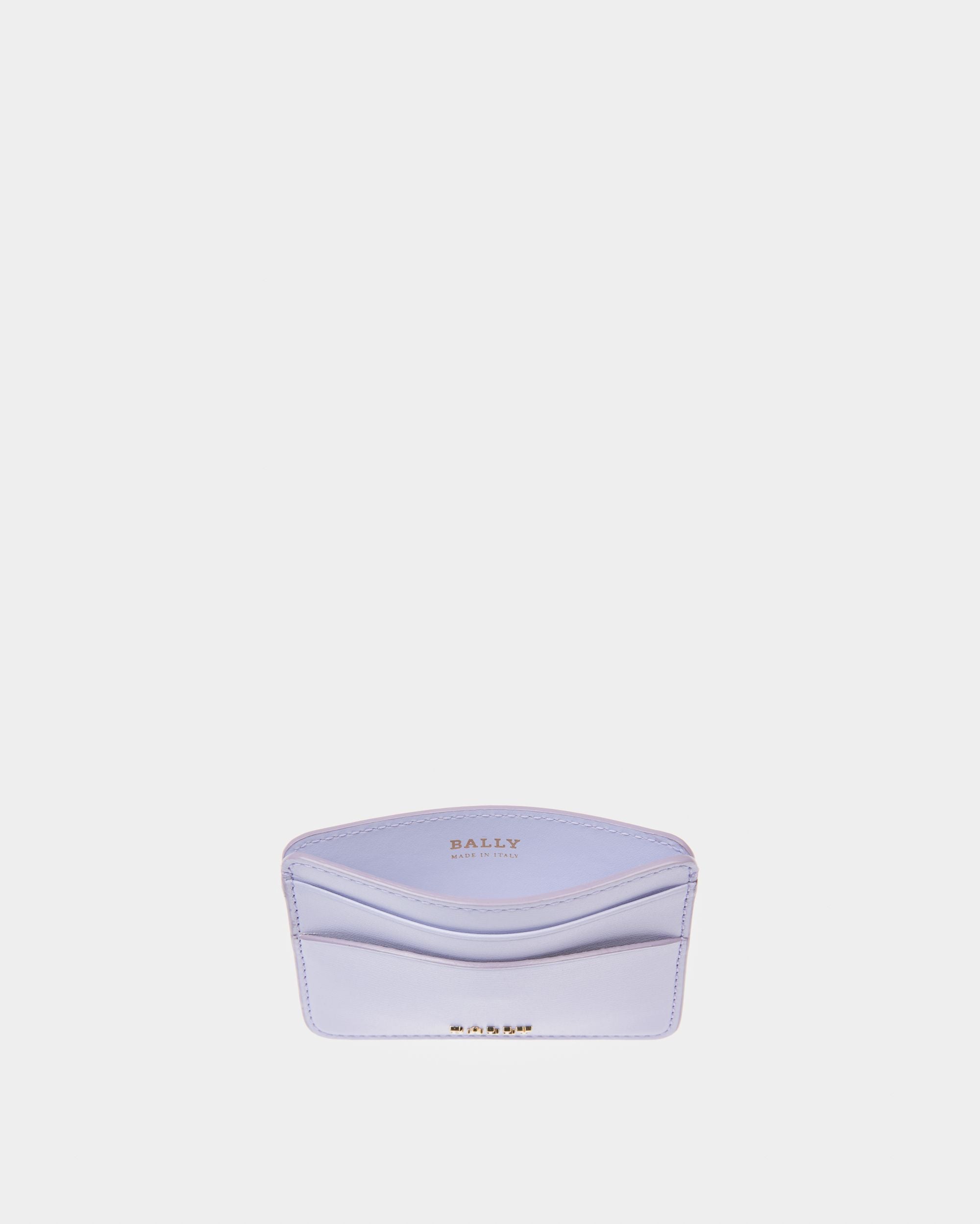Lexye Porte-Cartes En Cuir Lilas - Femme - Bally - 03