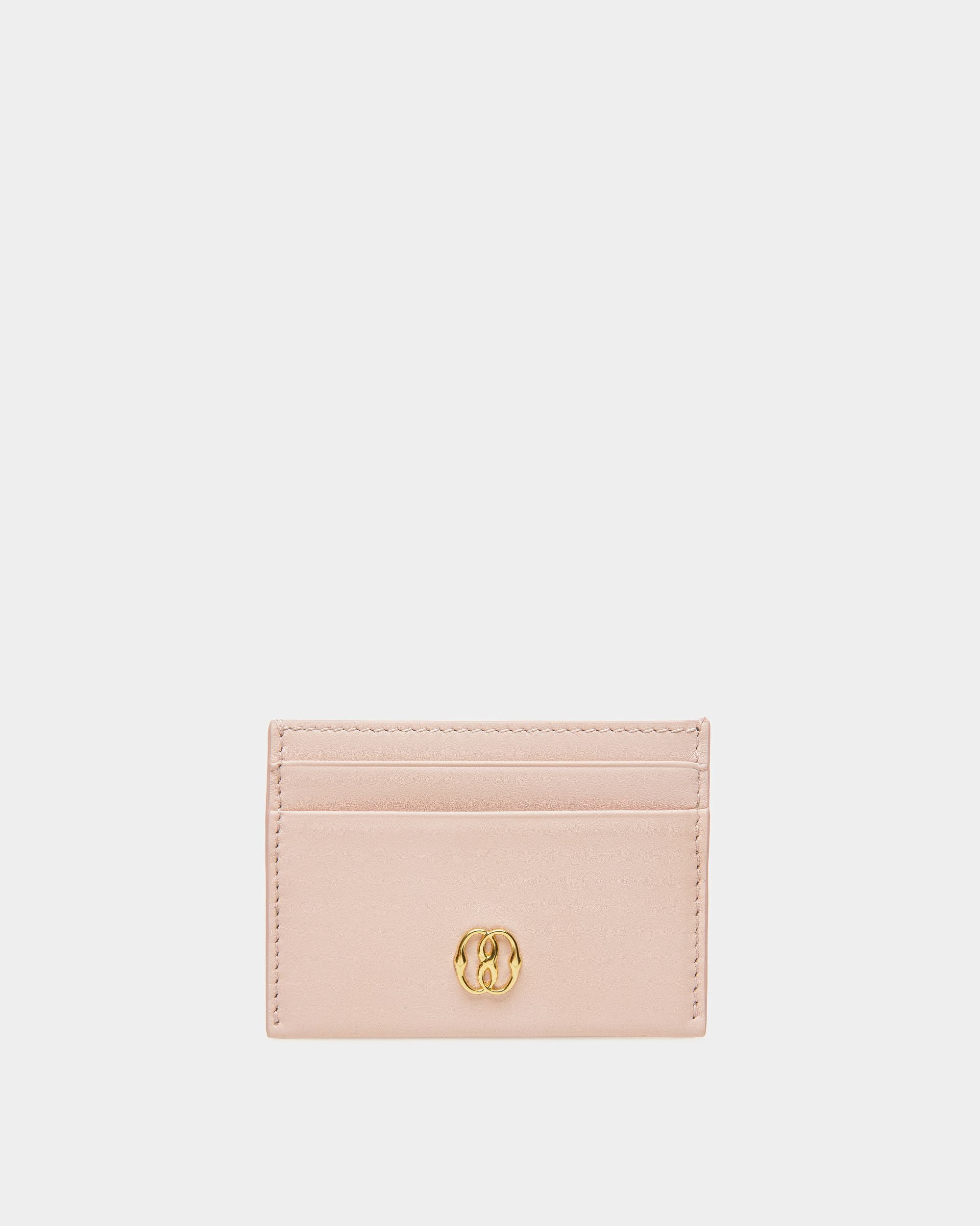 Emblem Visitenkartenetui Aus Leder In Dusty Petal - Damen - Bally - 01