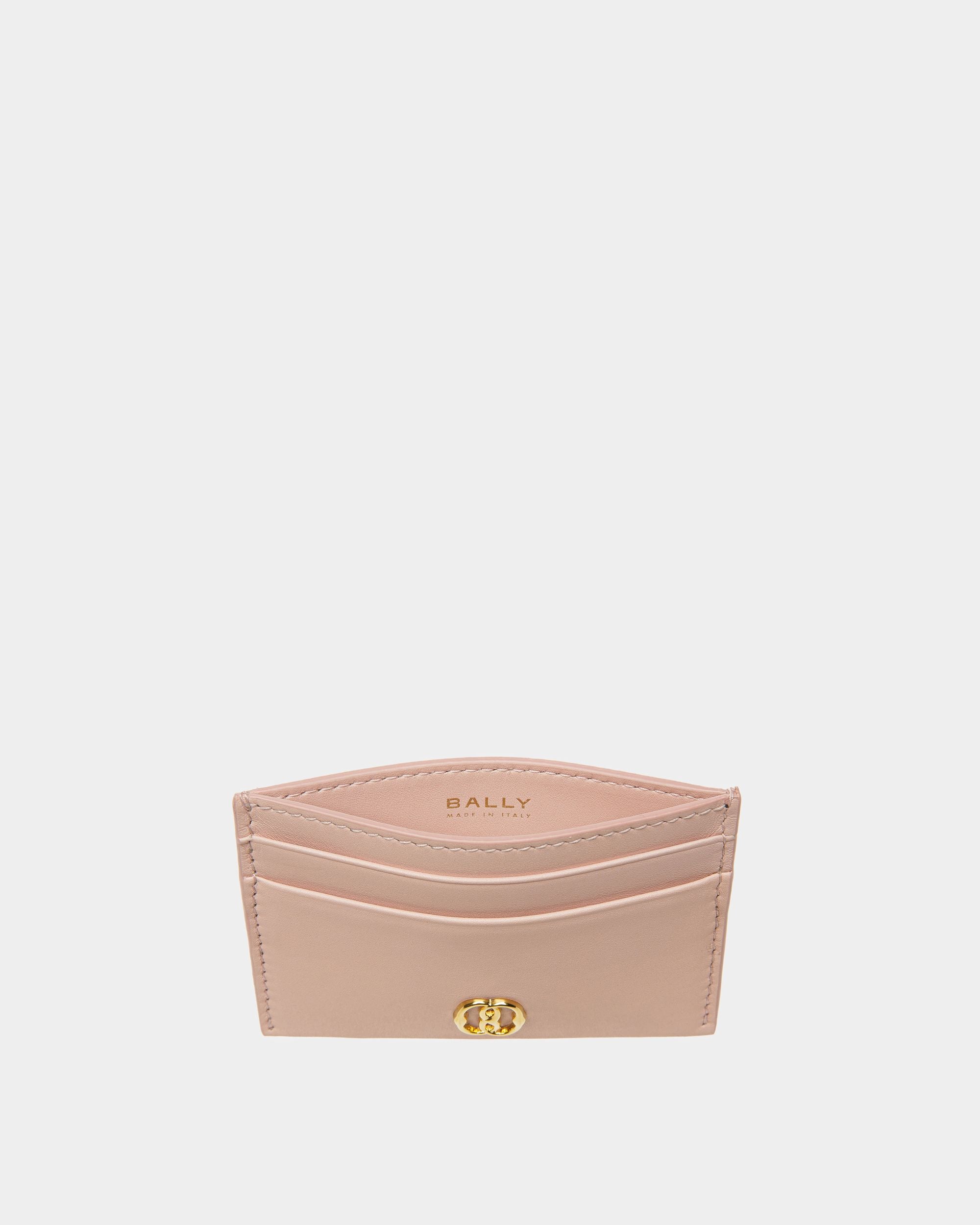 Emblem Visitenkartenetui Aus Leder In Dusty Petal - Damen - Bally - 03