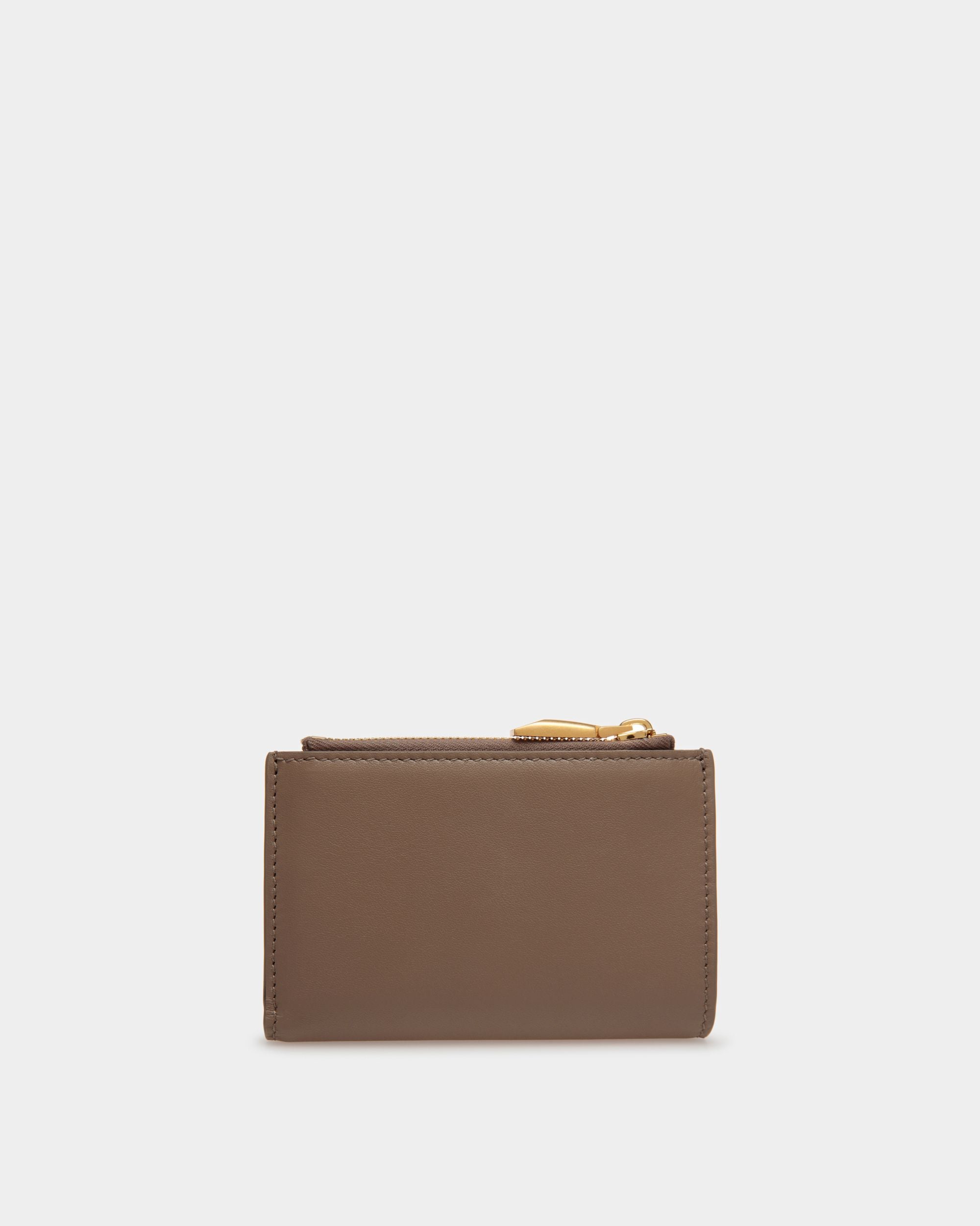 Emblem Geldbörse Aus Leder In Beige - Damen - Bally - 02