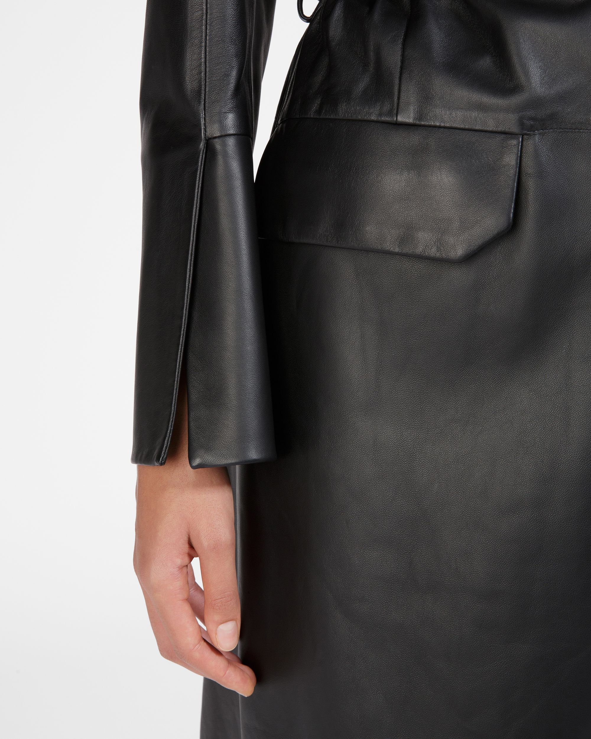 Ledermantel In Schwarz - Damen - Bally - 05