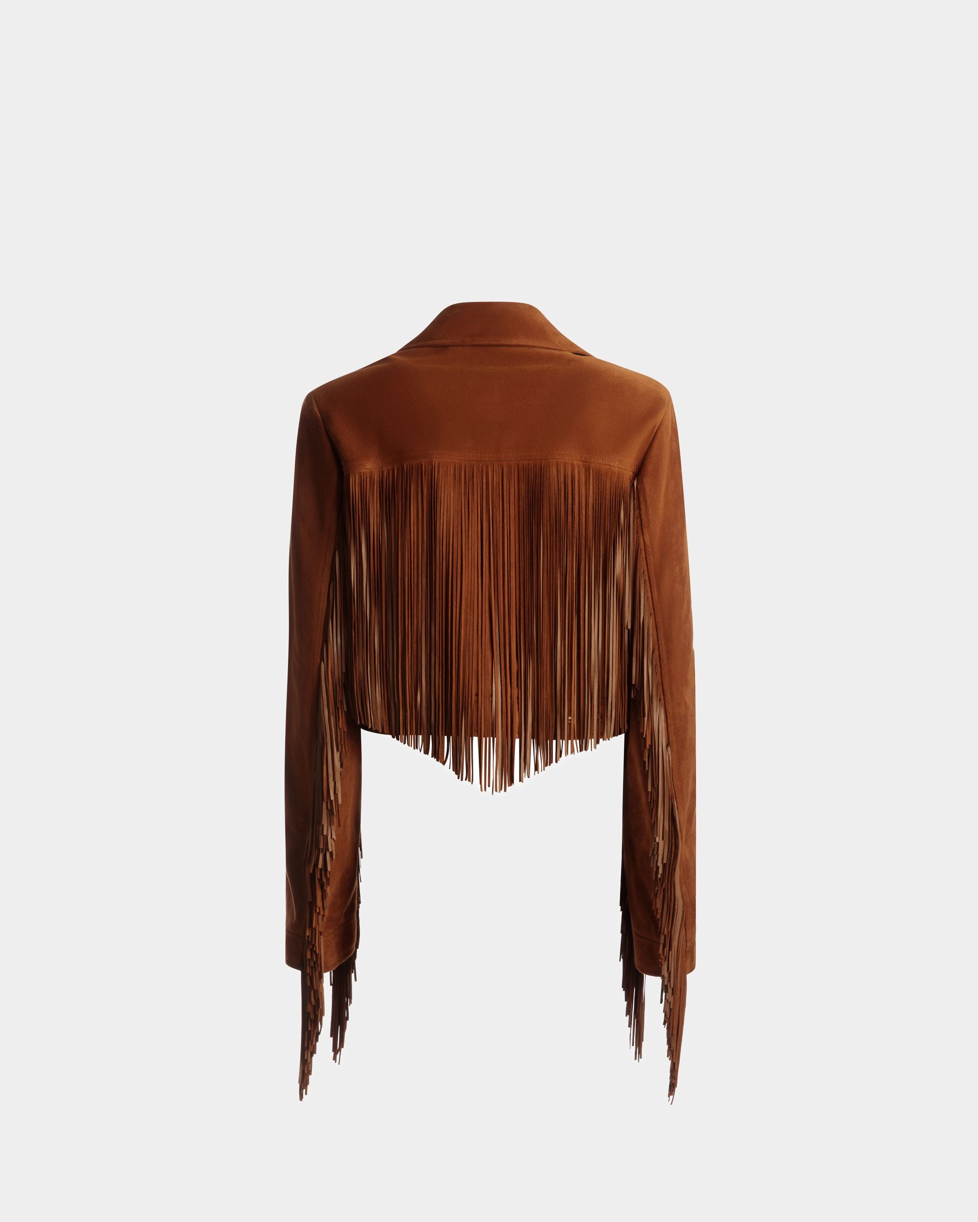 Tasseled Jacket In Desert Suede - Women's - Bally - 07