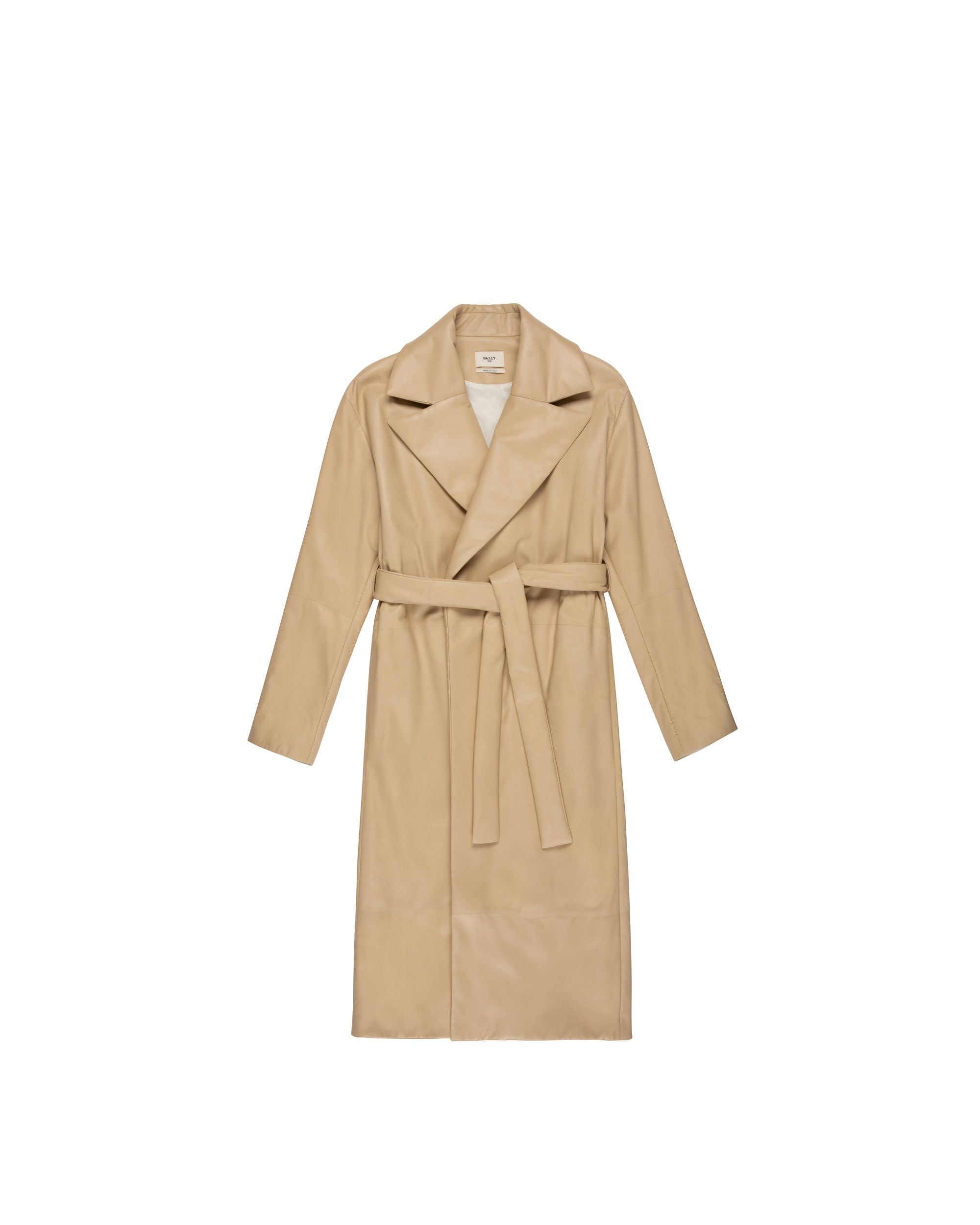 Mantel Aus Beigem Leder - Damen - Bally - 01