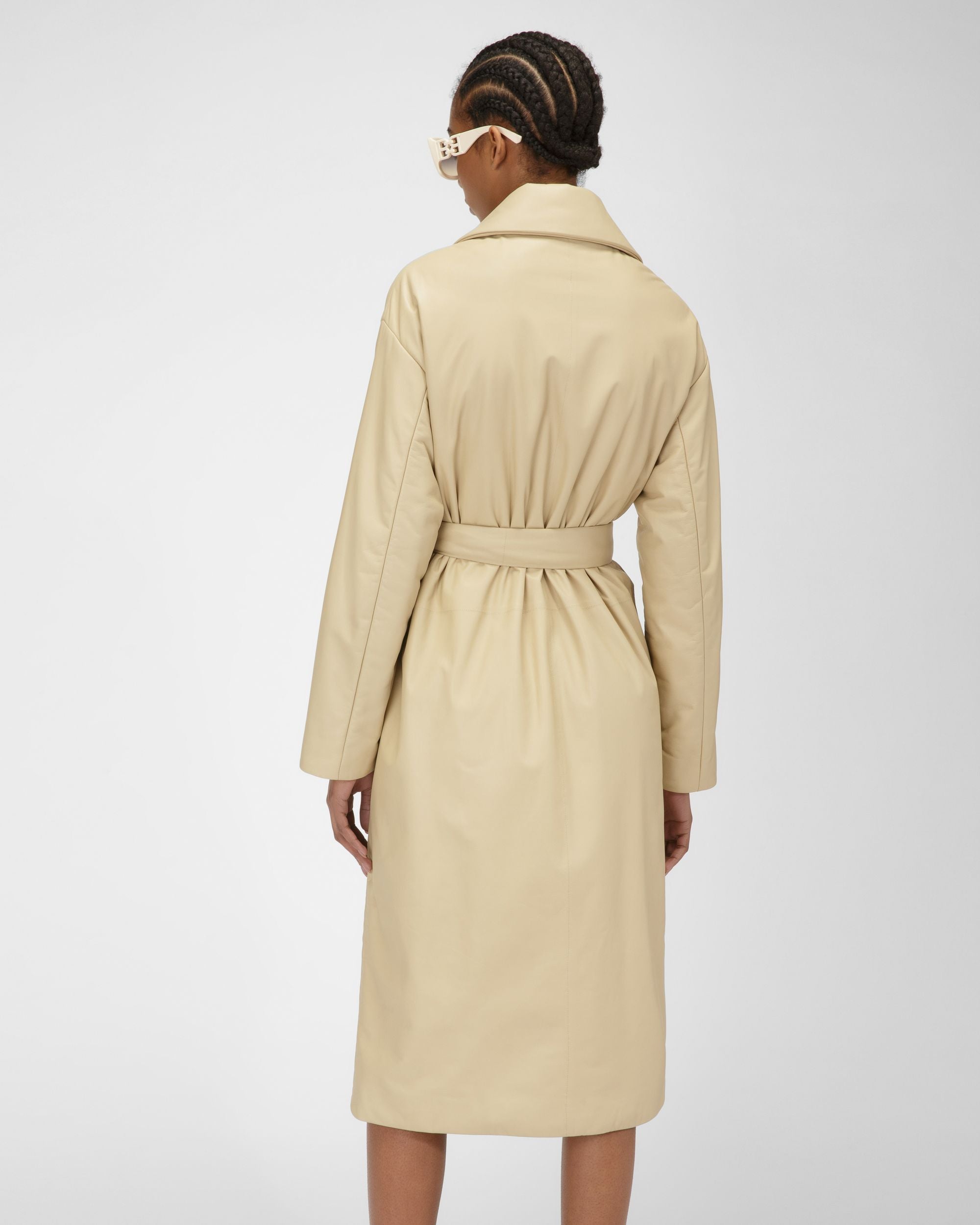 Mantel Aus Beigem Leder - Damen - Bally - 07