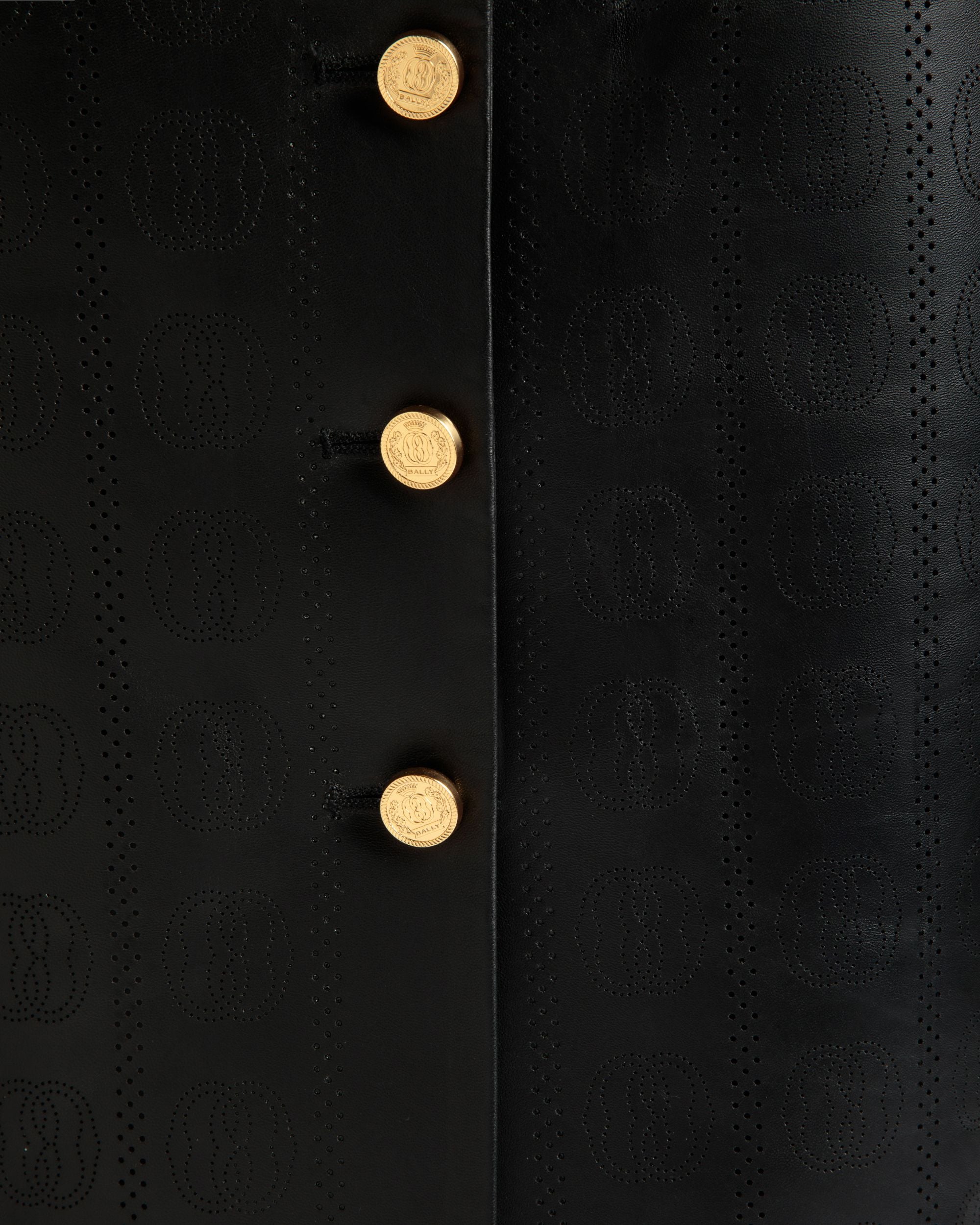 Midi Skirt In Black Leather - Women's - Bally - 04
