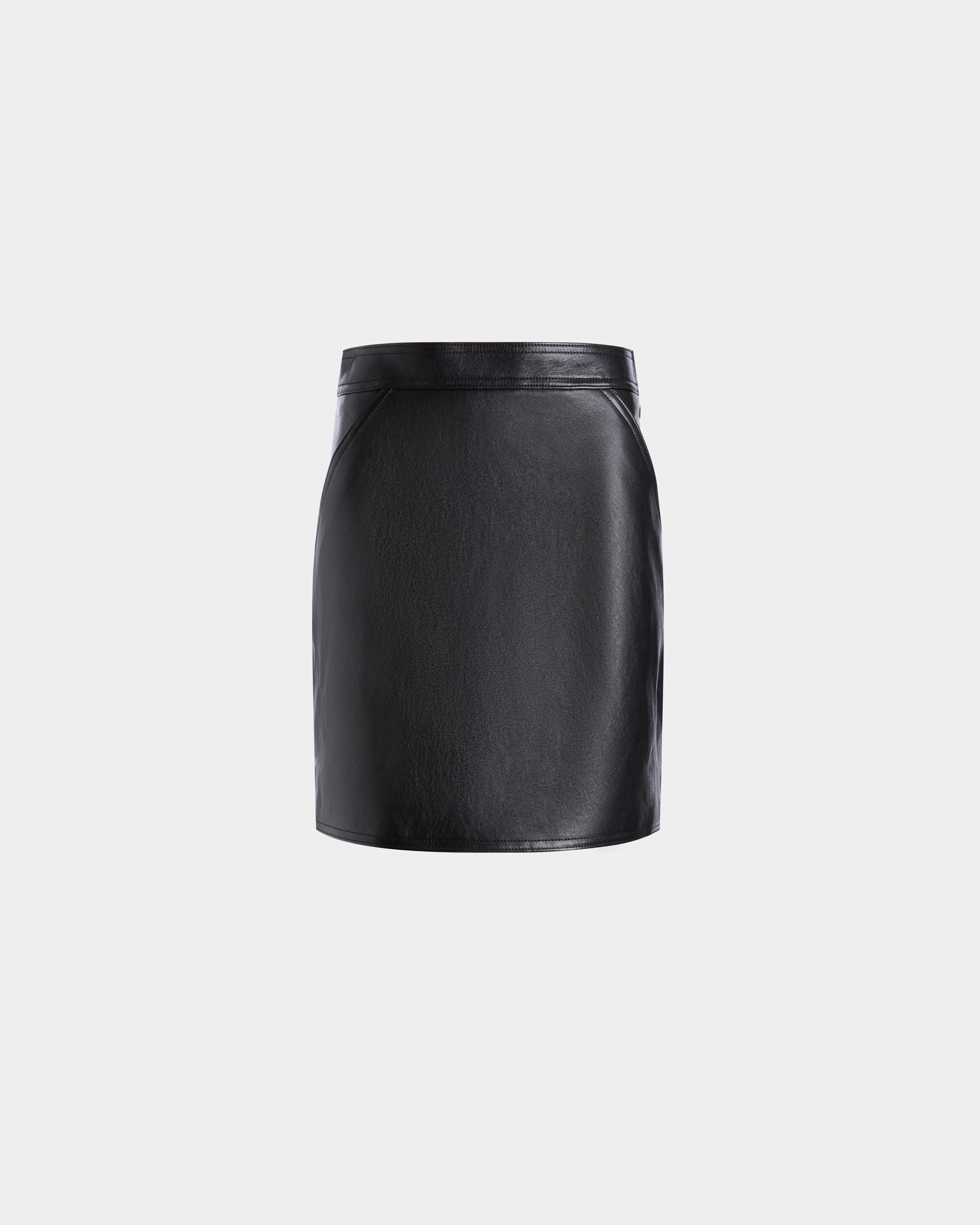 Leather Skirt In Black Sheep - Damen - Bally - 01