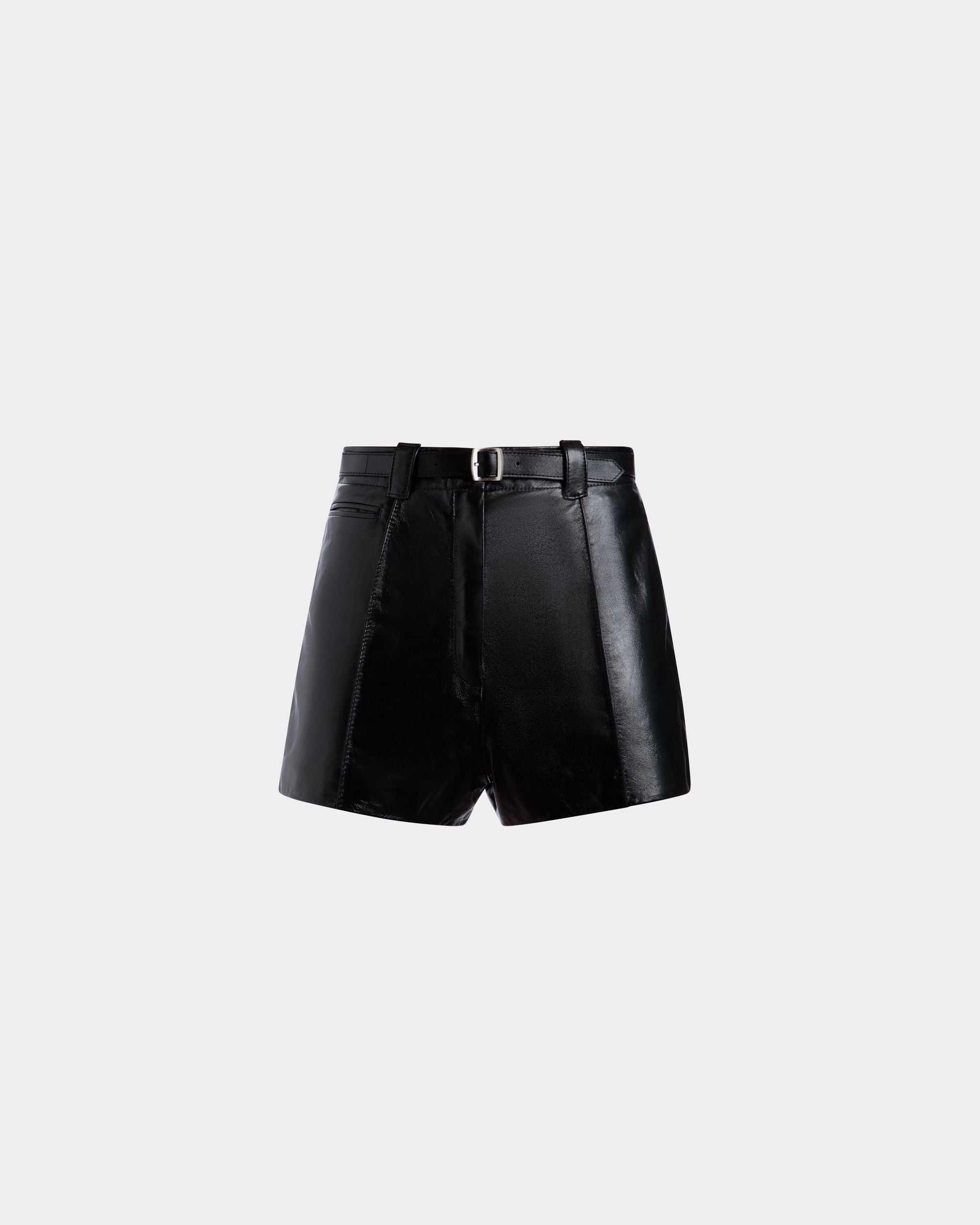 Leather Trousers In Black Lamb - Mujer - Bally - 01
