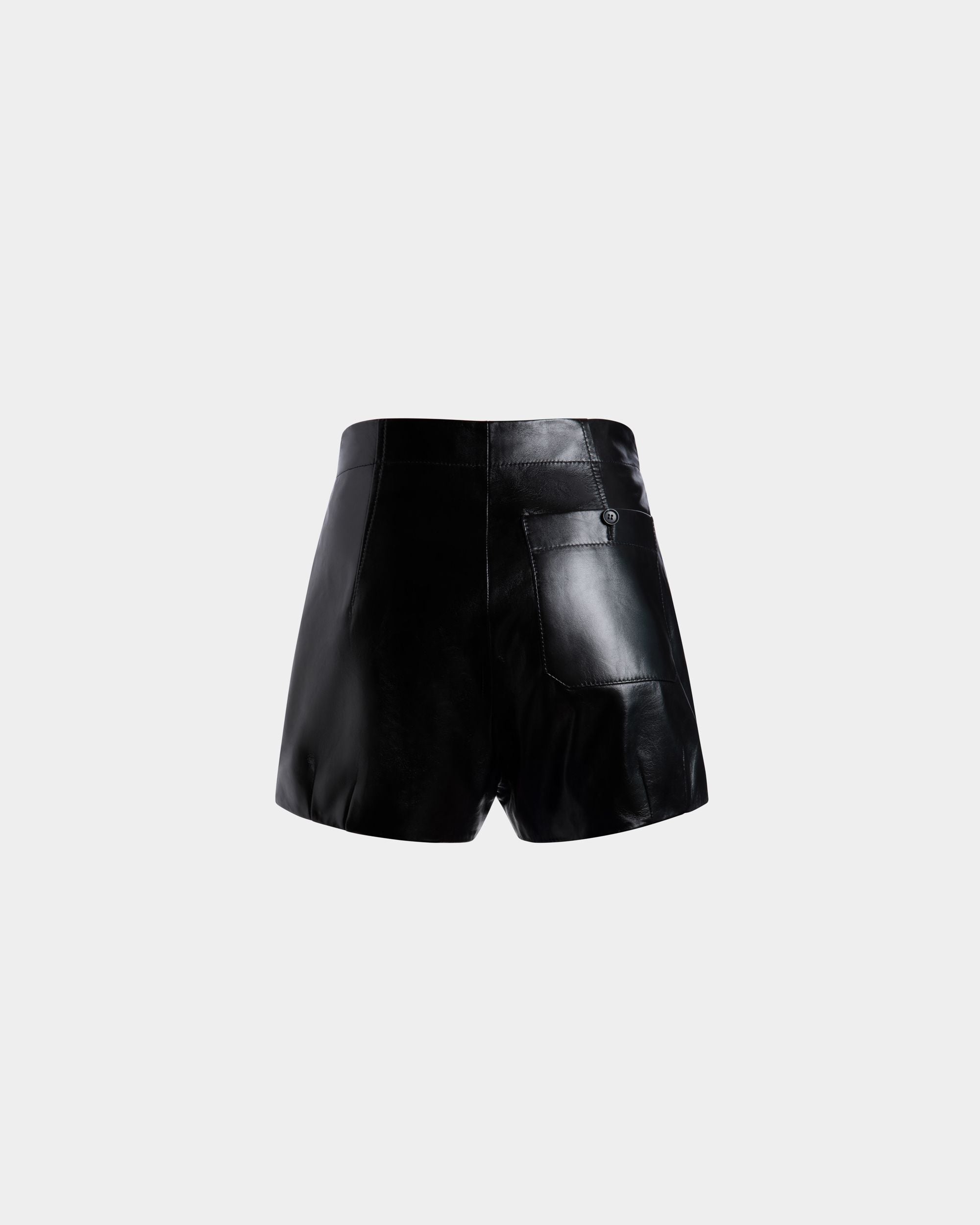 Leather Trousers In Black Lamb - Mujer - Bally - 03