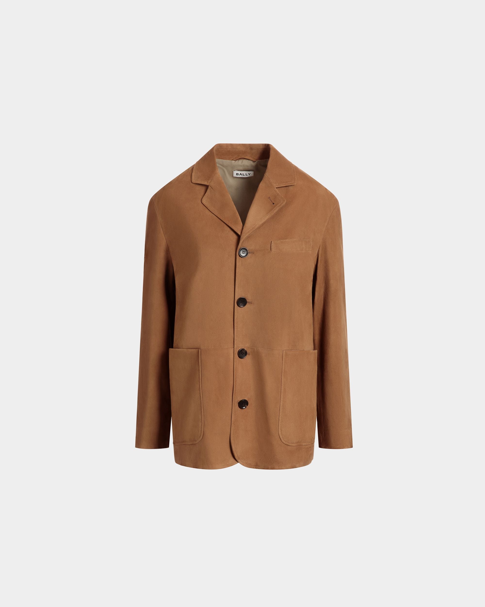 Blazer Aus Braunem Veloursleder - Damen - Bally - 01