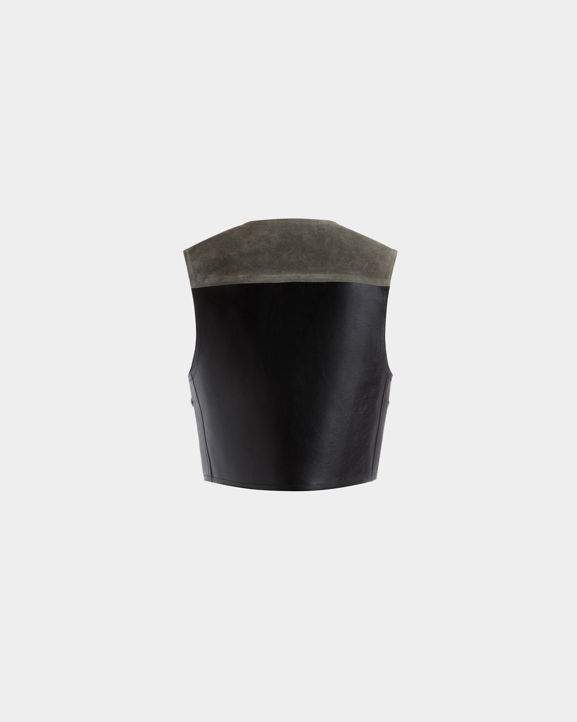 Gilet En Cuir Noir - Femme - Bally - 07