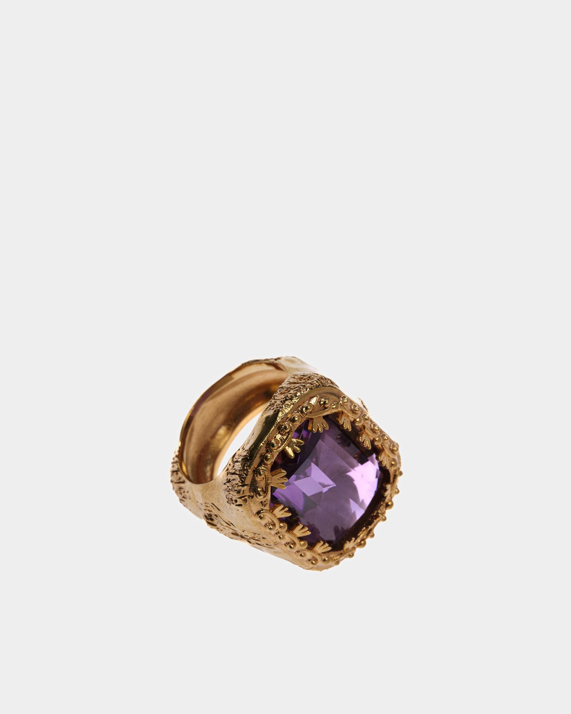 Stone Ring In Amethyst - Damen - Bally - 01
