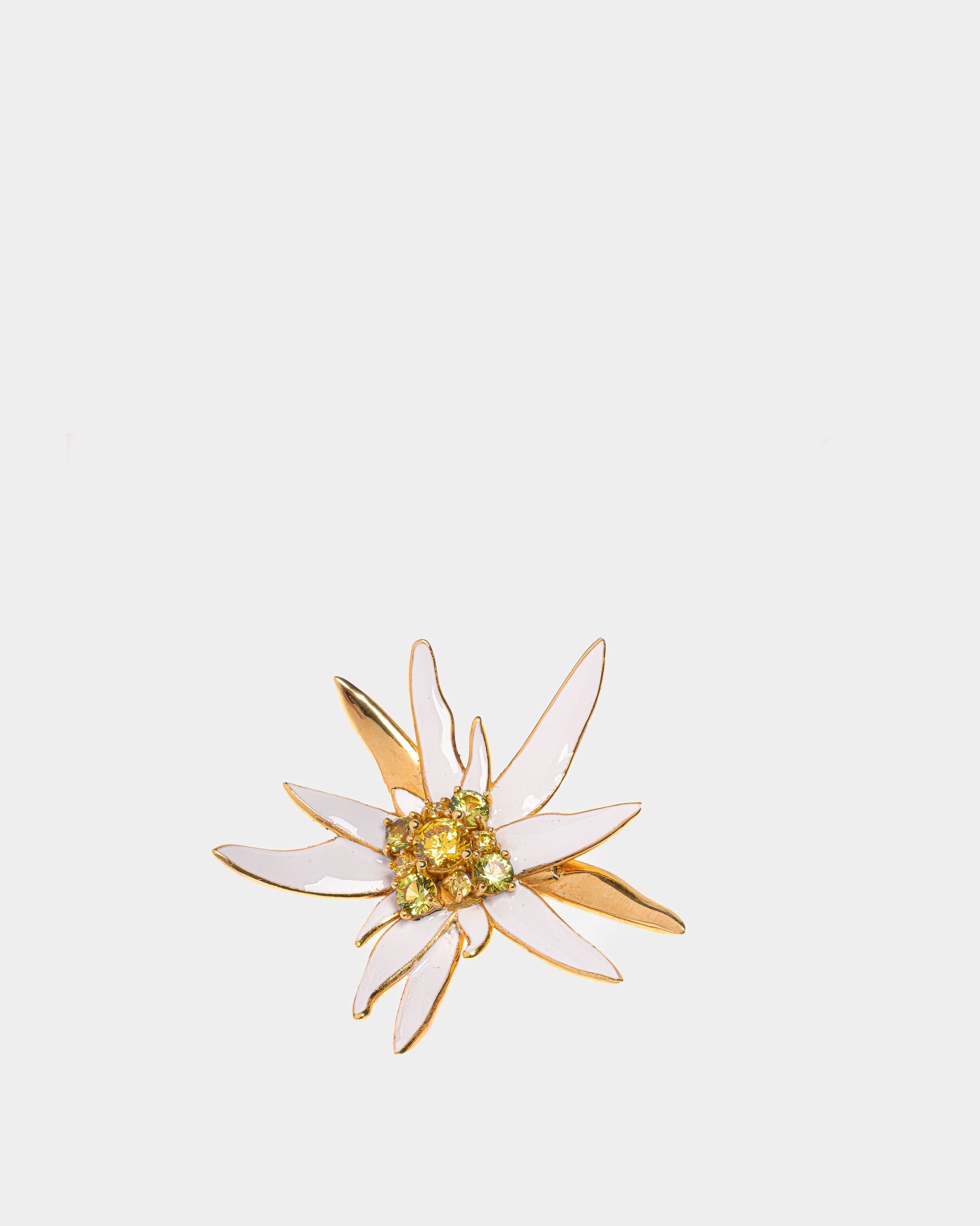Broche Edelweiss De Oro Martillado - Mujer - Bally - 01
