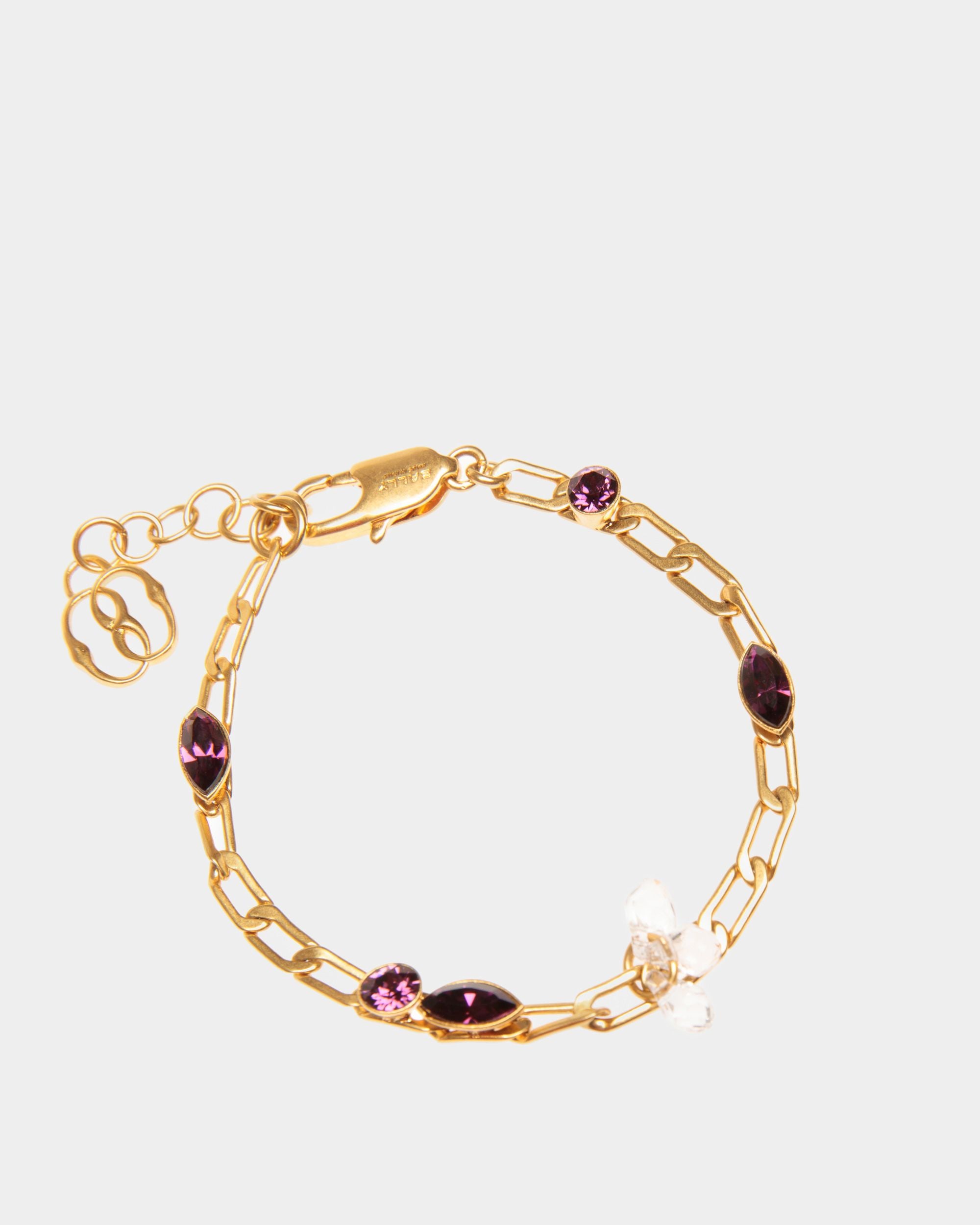 Soir Bracelet In Hammered Gold - Women's - Bally - 03