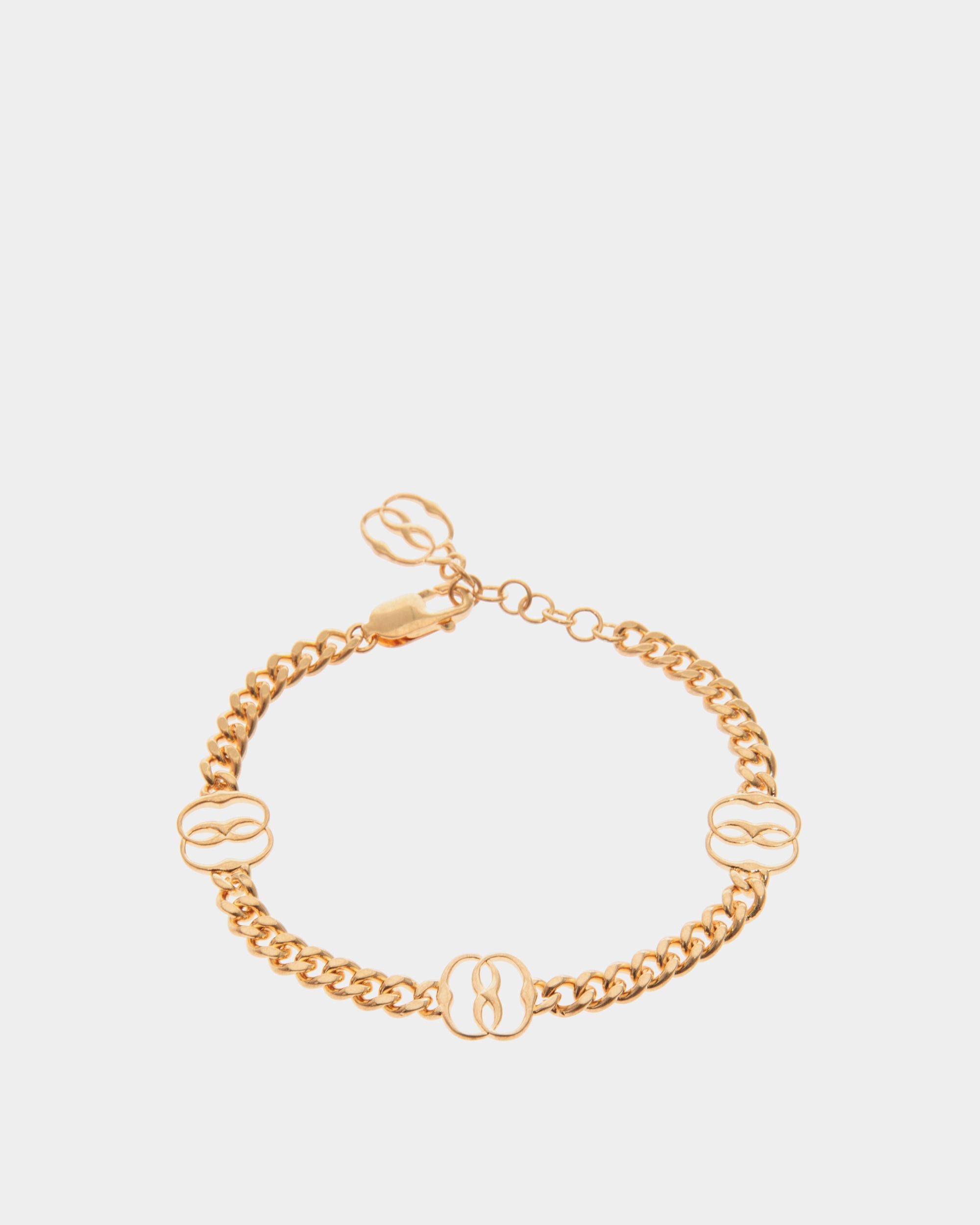 Emblem Bracelet in Gold Eco Brass - Women's - Bally - 01