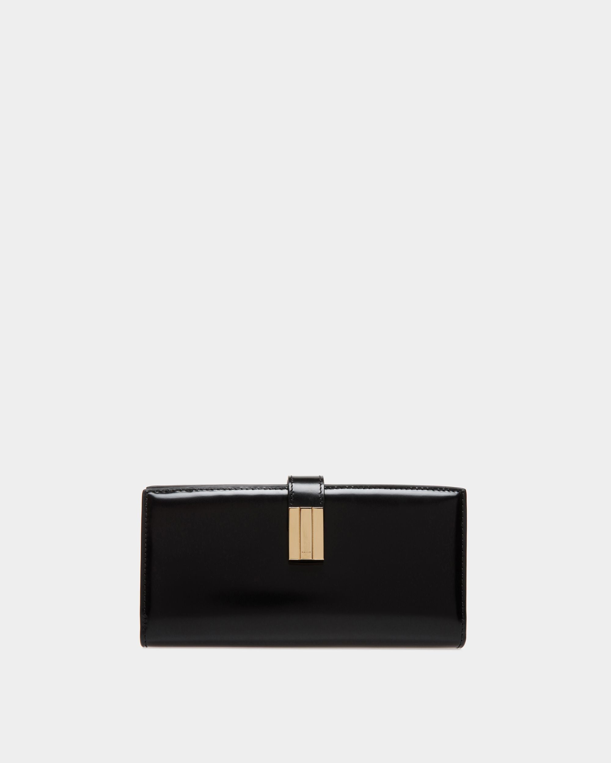 Cartera Continental Ollam De Piel Negra - Mujer - Bally - 01