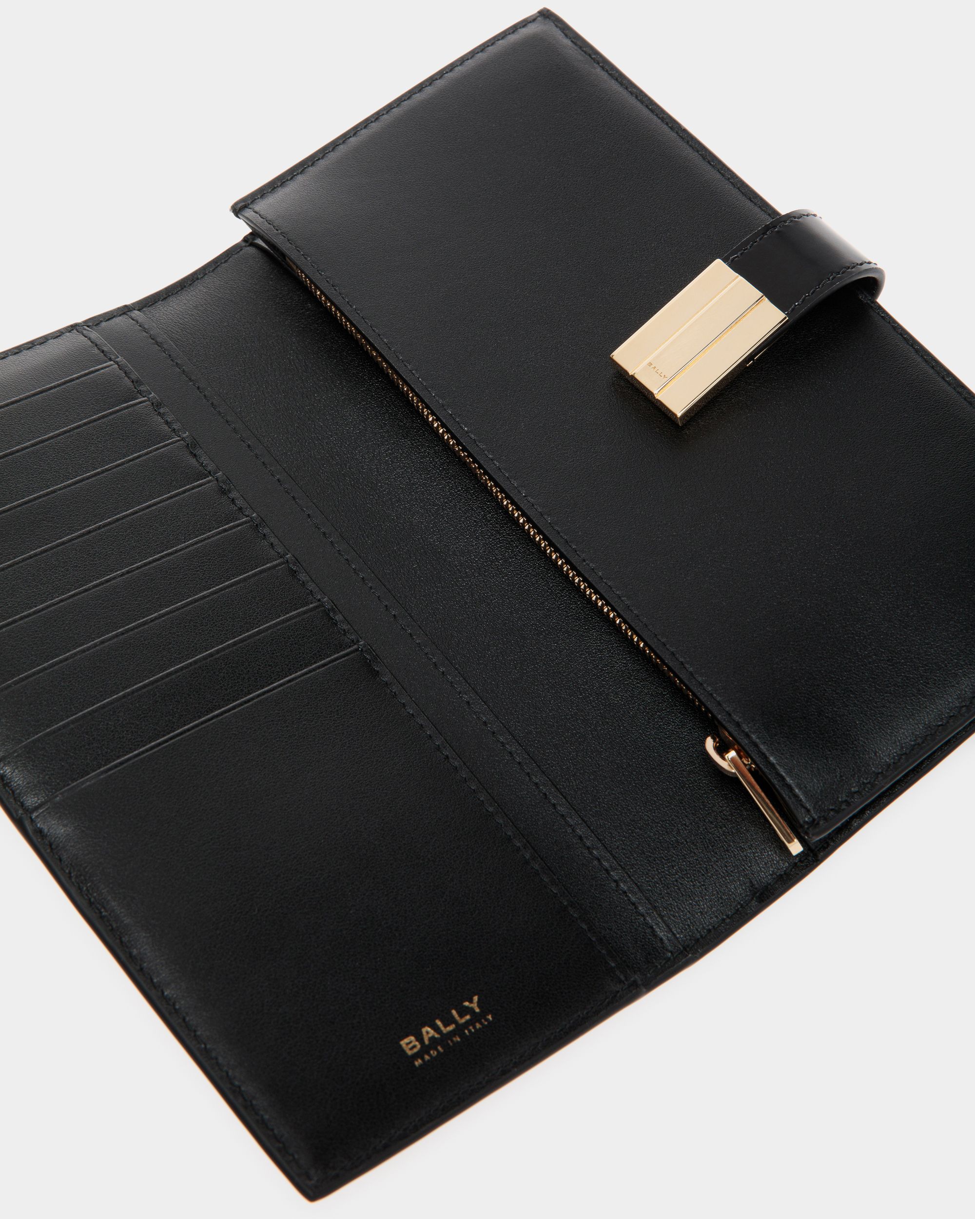 Cartera Continental Ollam De Piel Negra - Mujer - Bally - 04