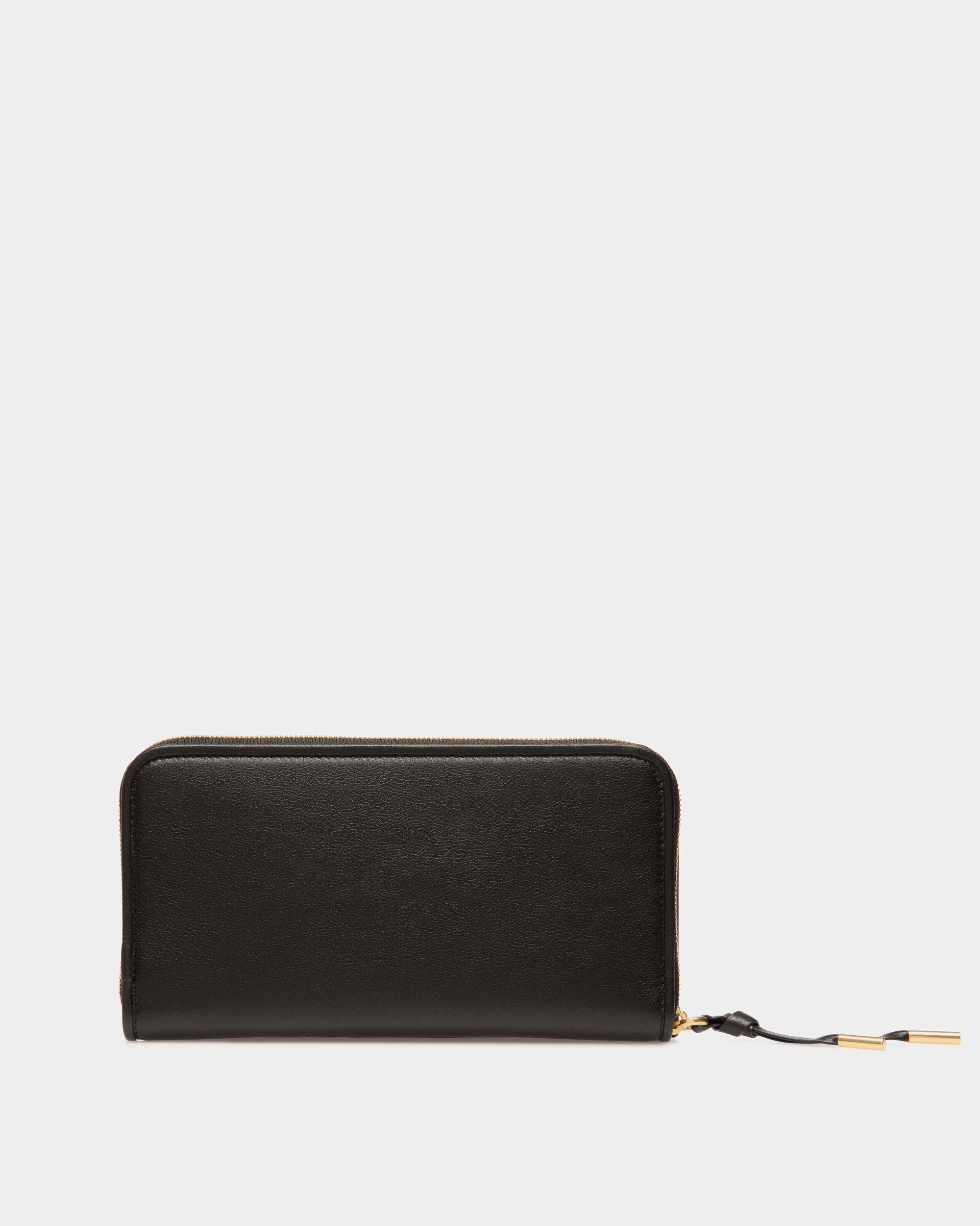 Portefeuille Long Bally Essential En Cuir Noir - Femme - Bally - 02