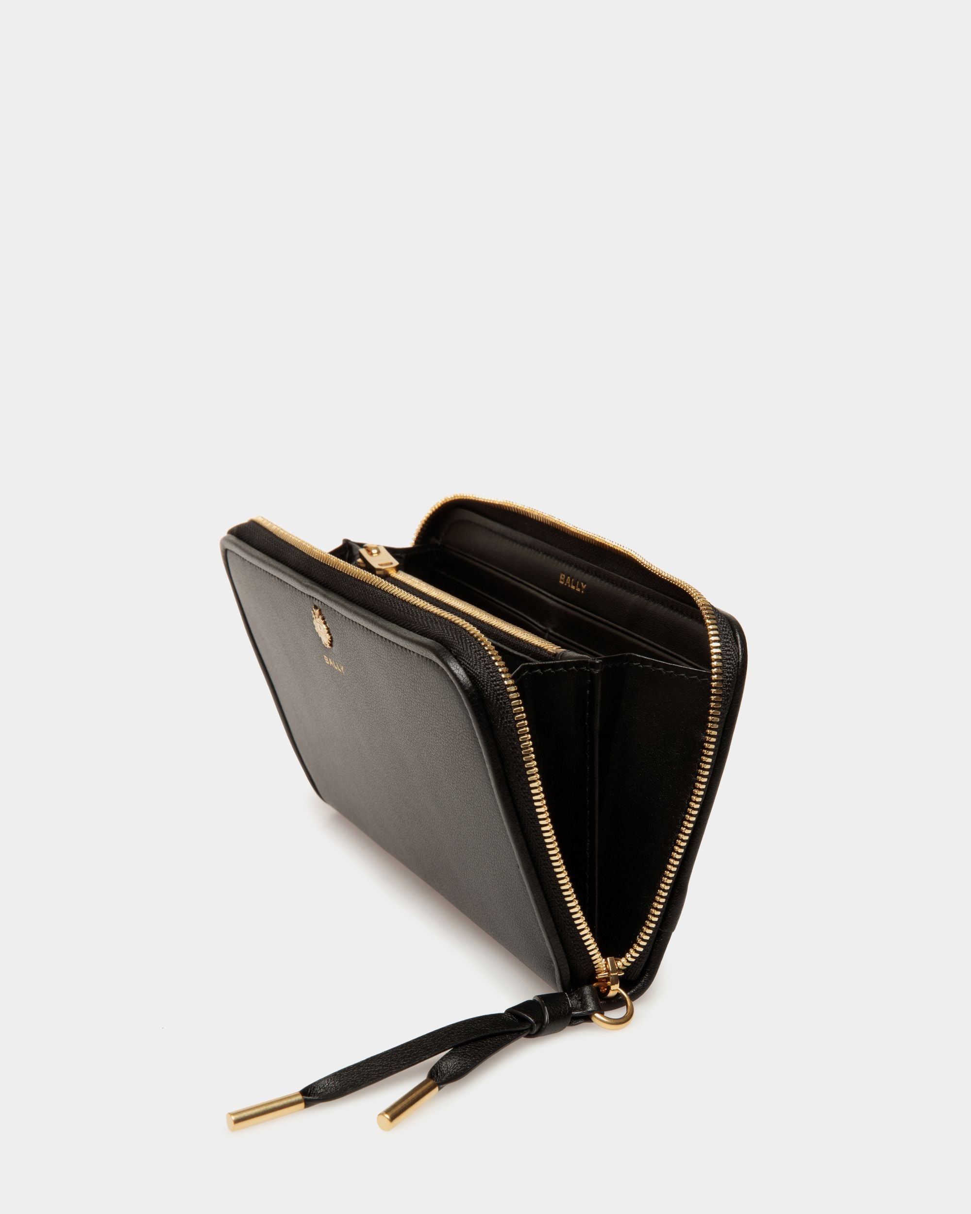Portefeuille Long Bally Essential En Cuir Noir - Femme - Bally - 03