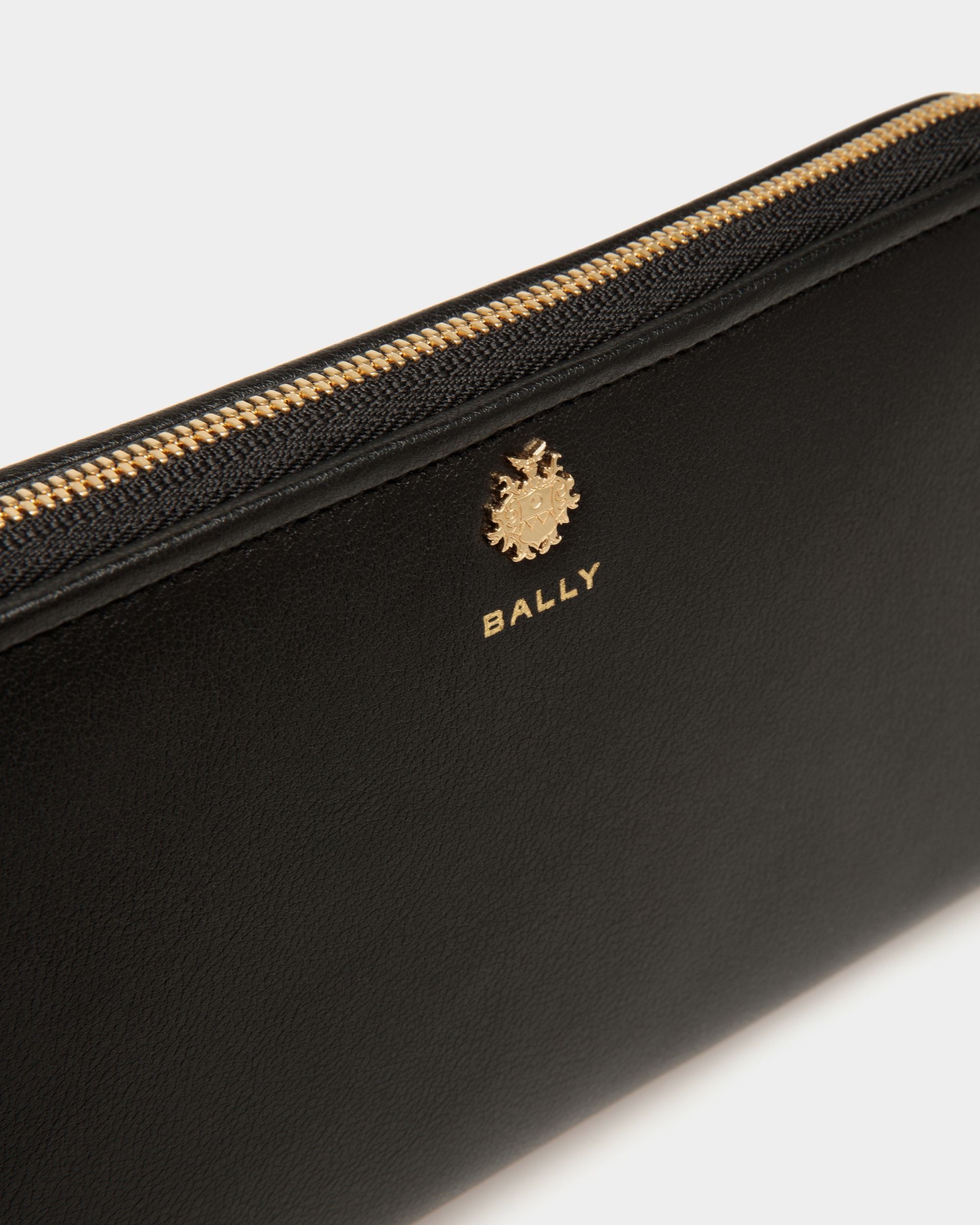 Portefeuille Long Bally Essential En Cuir Noir - Femme - Bally - 04