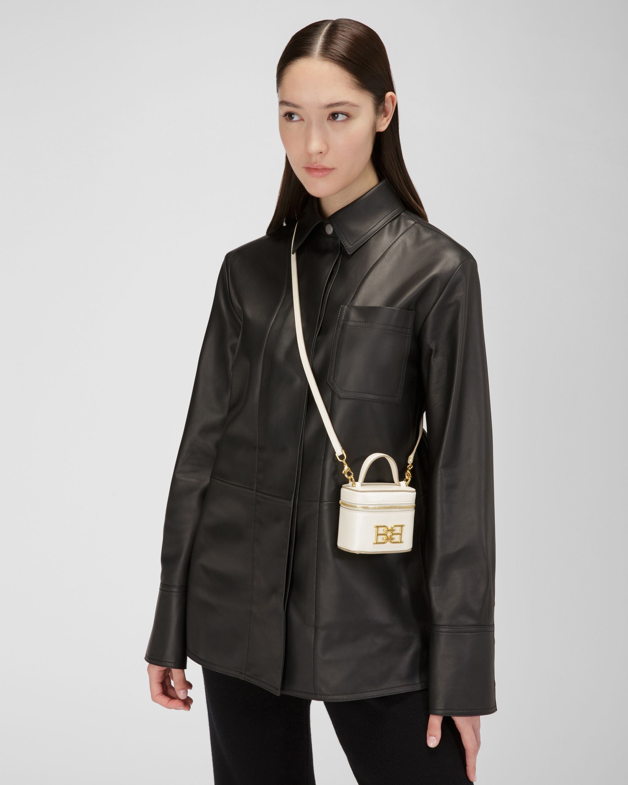 Beys Vanity Case En Cuir Ivoire - Femme - Bally - 02