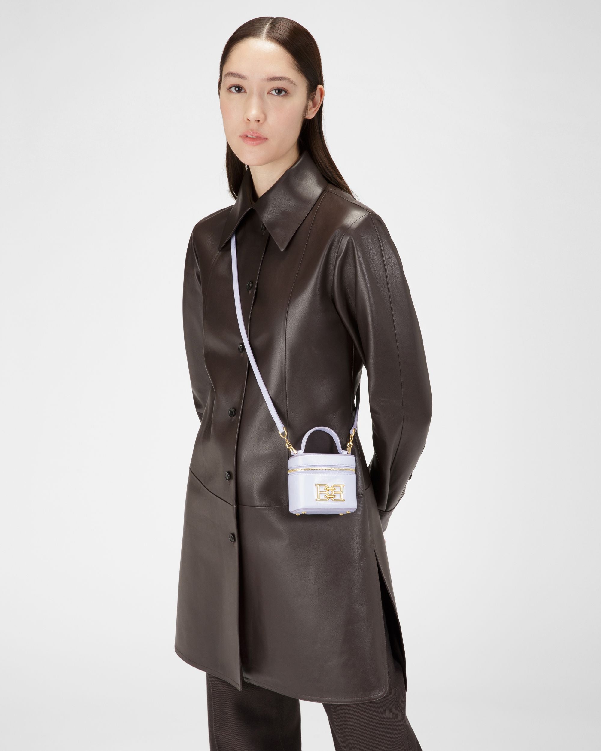 Beys Vanity Case En Cuir Lilas - Femme - Bally - 02