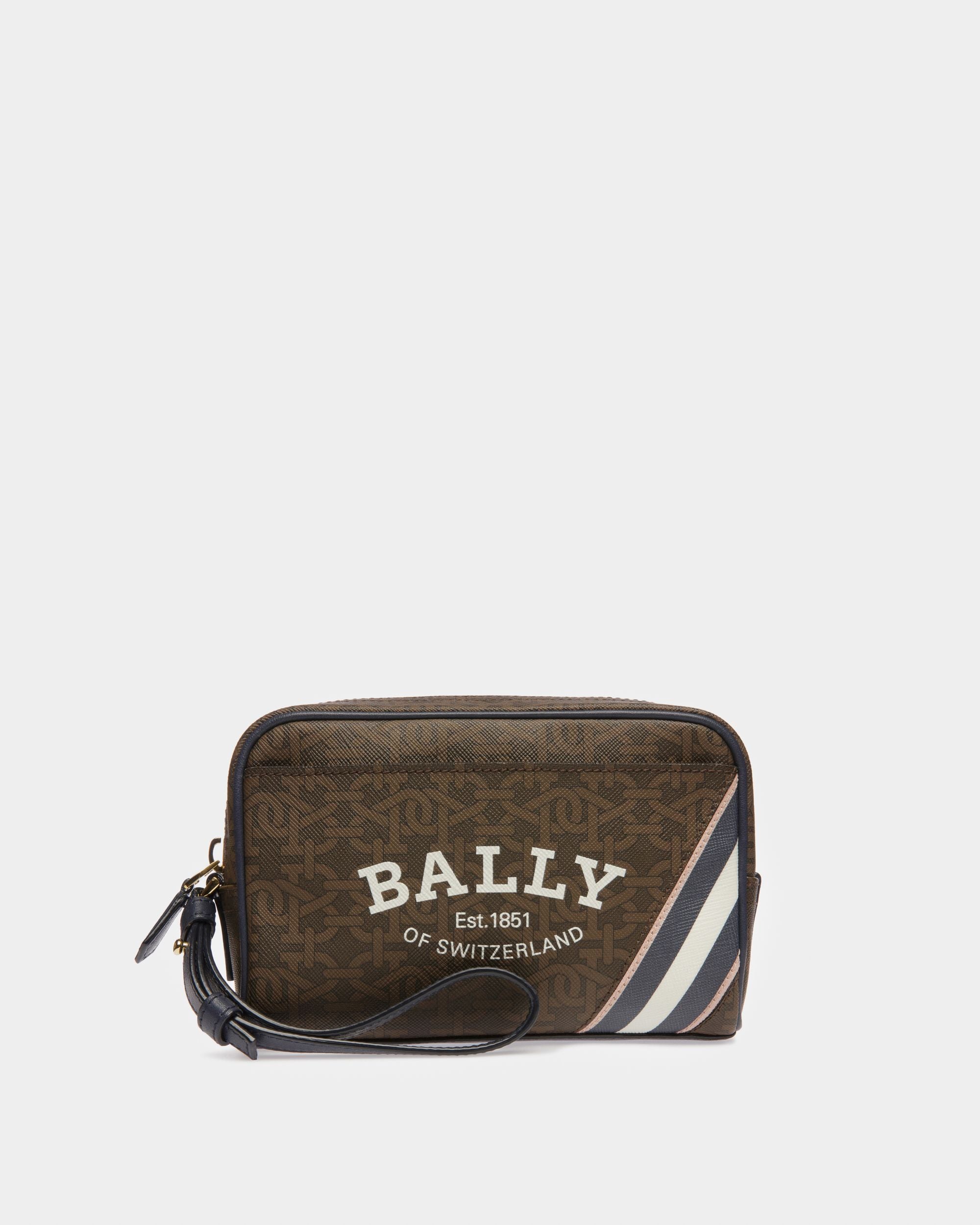 Cedy Pochette En Tpu Marron Et Bleu Nuit - Femme - Bally - 01