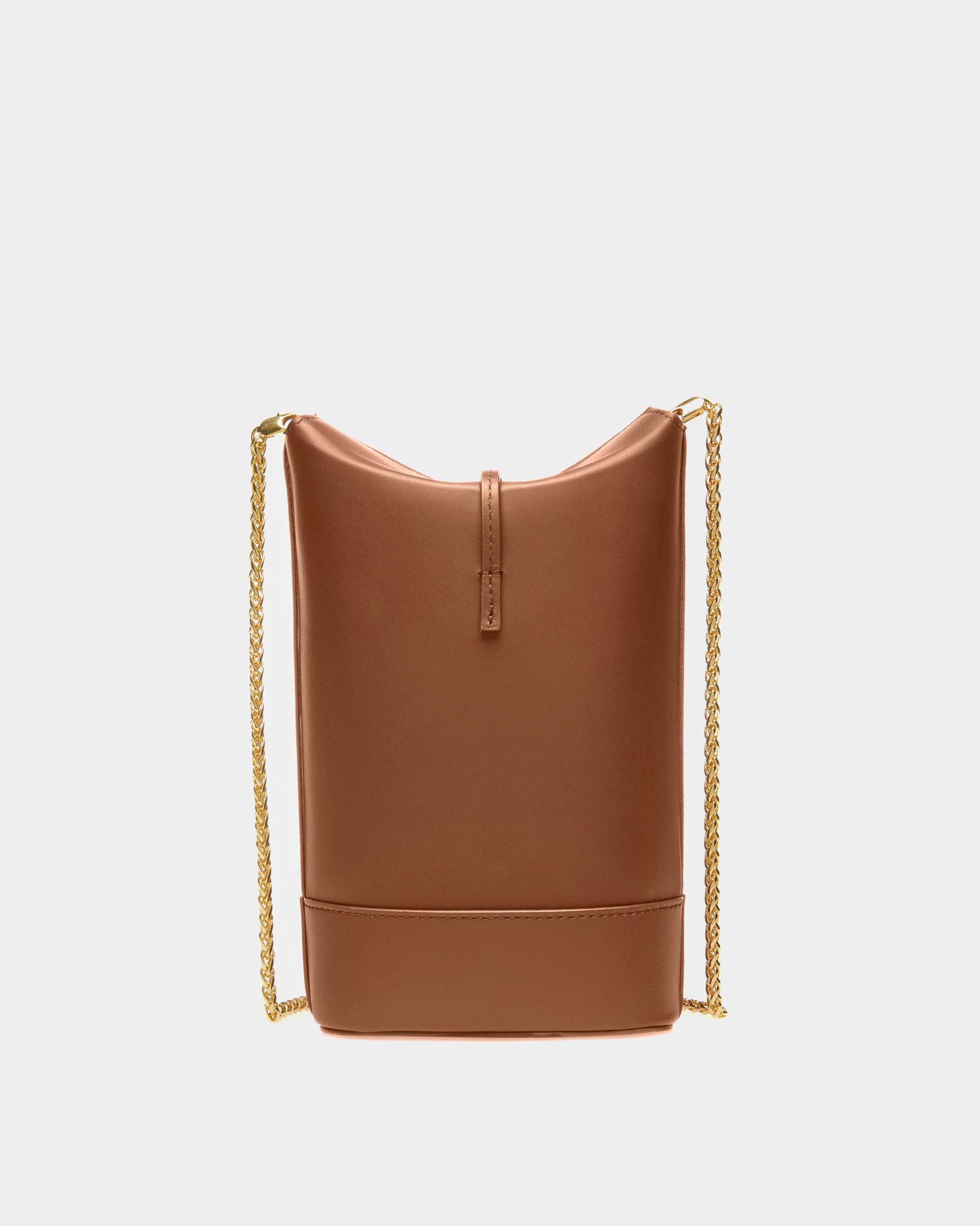 Mini-Sac Block En Cuir Marron - Femme - Bally - 02
