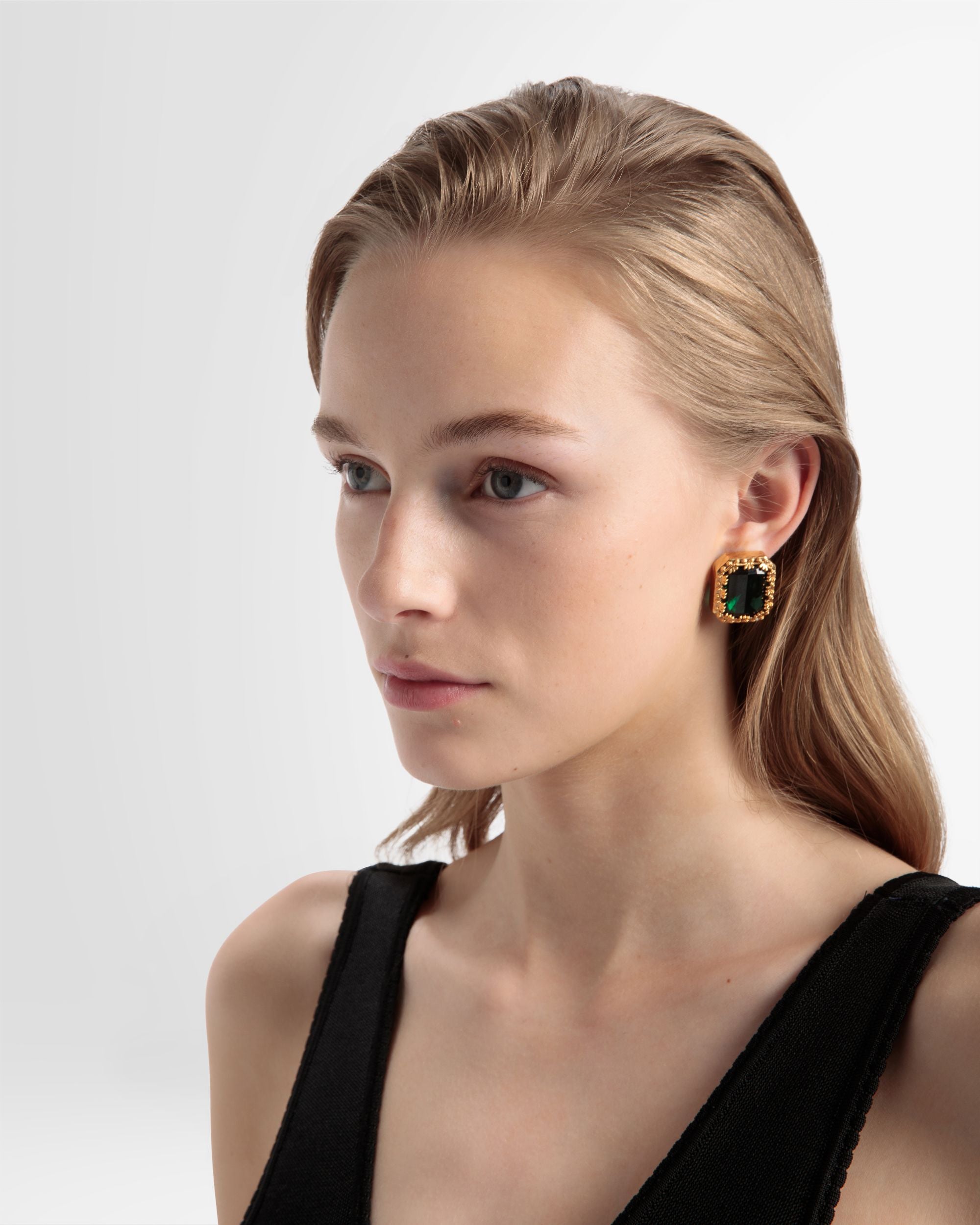 Ohrclips In Smaragd - Damen - Bally - 02