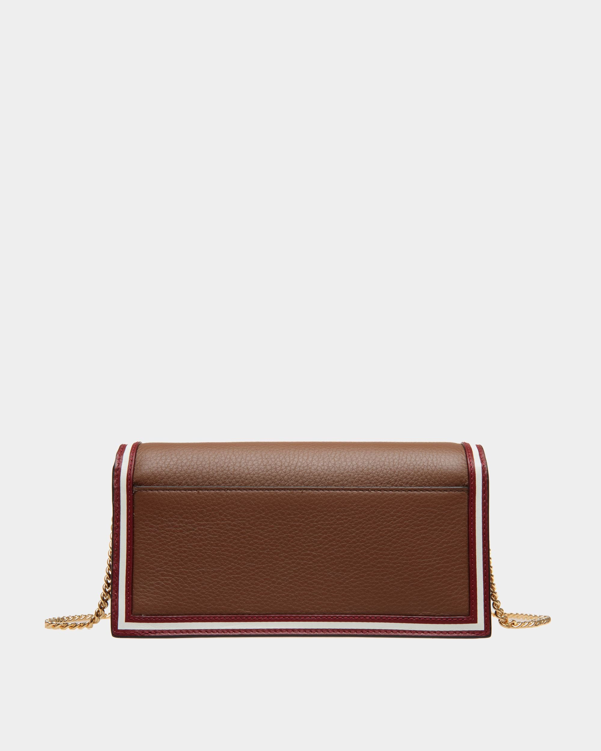 Code Geldbörse Aus Braunem Leder Mit Kette - Damen - Bally - 02
