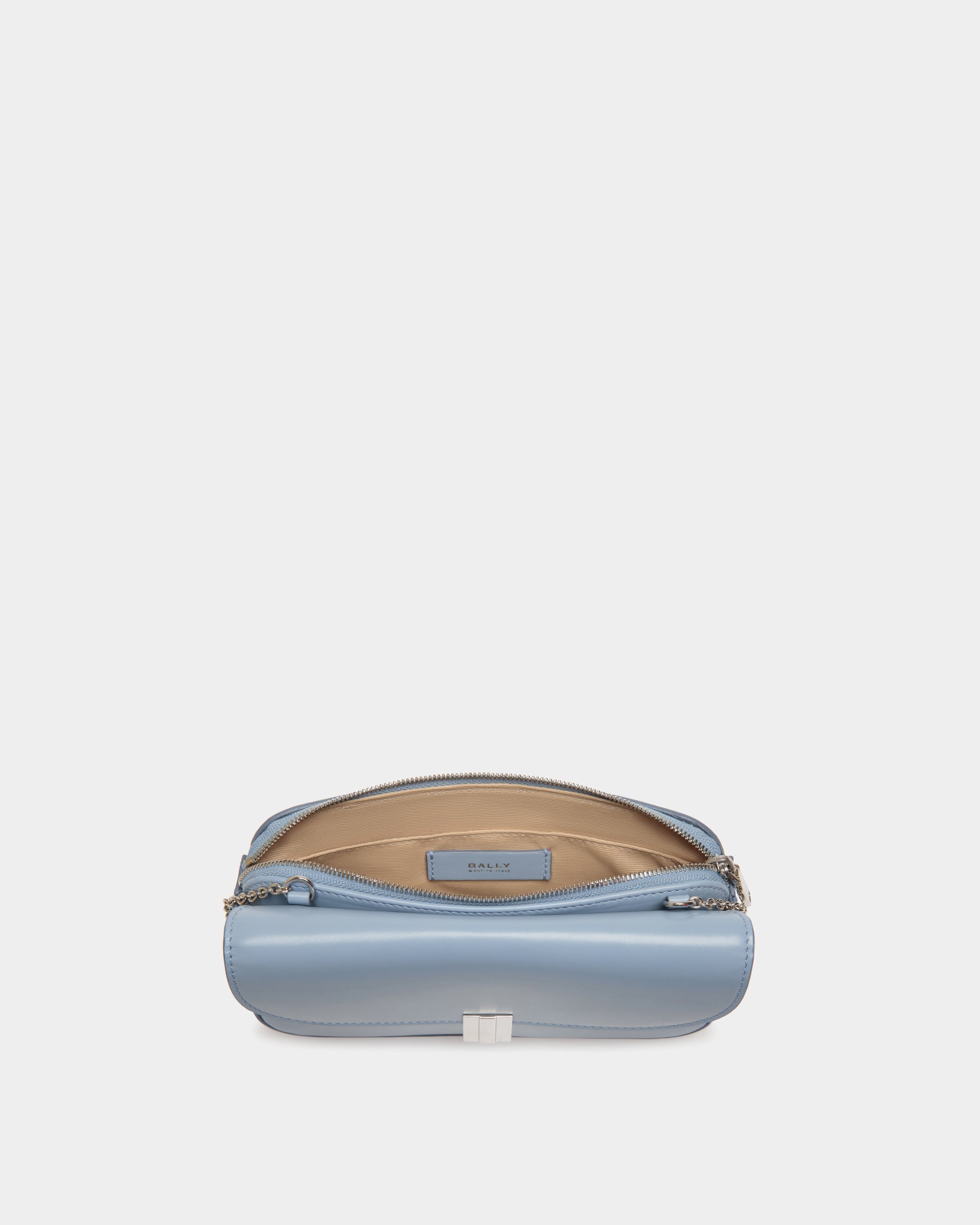 Étui Porte-Téléphone Ollam En Cuir Light Blue - Femme - Bally - 03