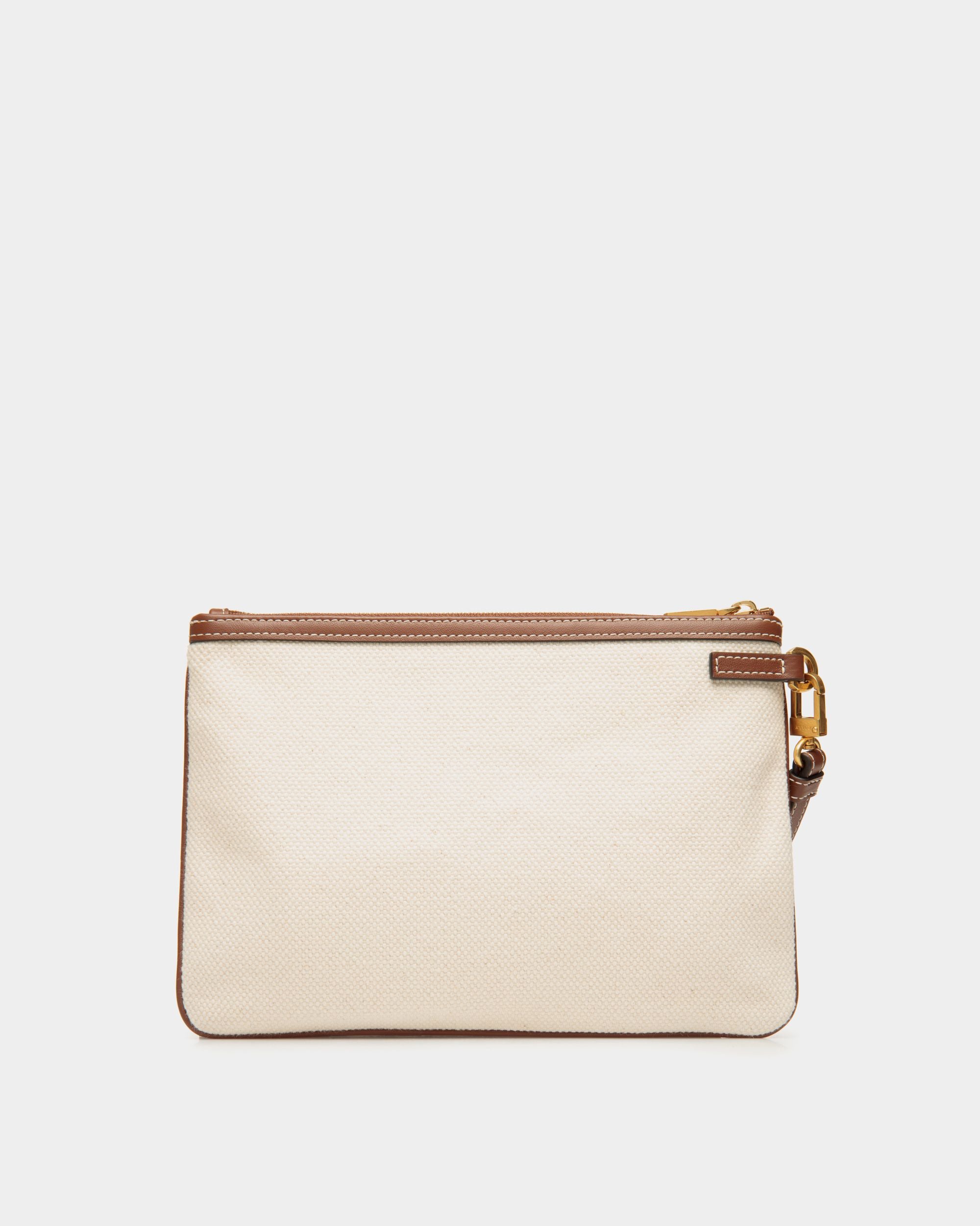 Akelei Pouch In Beige Fabric - Damen - Bally - 02