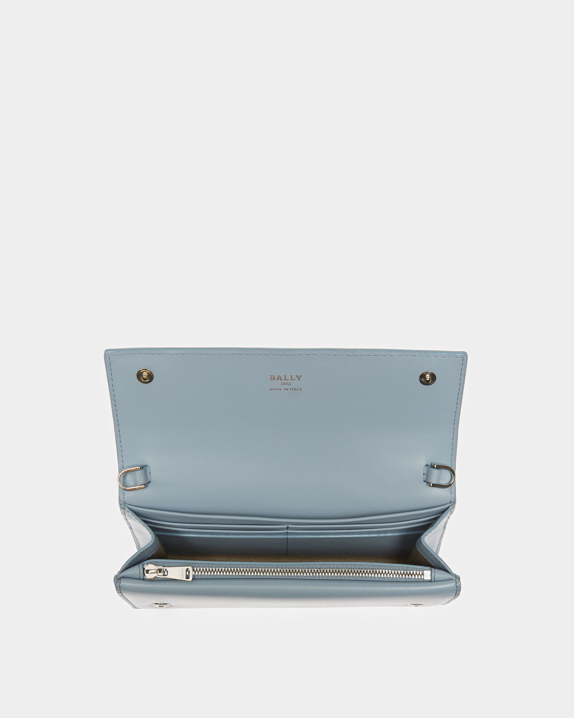 Byanca Leder-Reisegeldbörse In Hellblau - Damen - Bally - 03