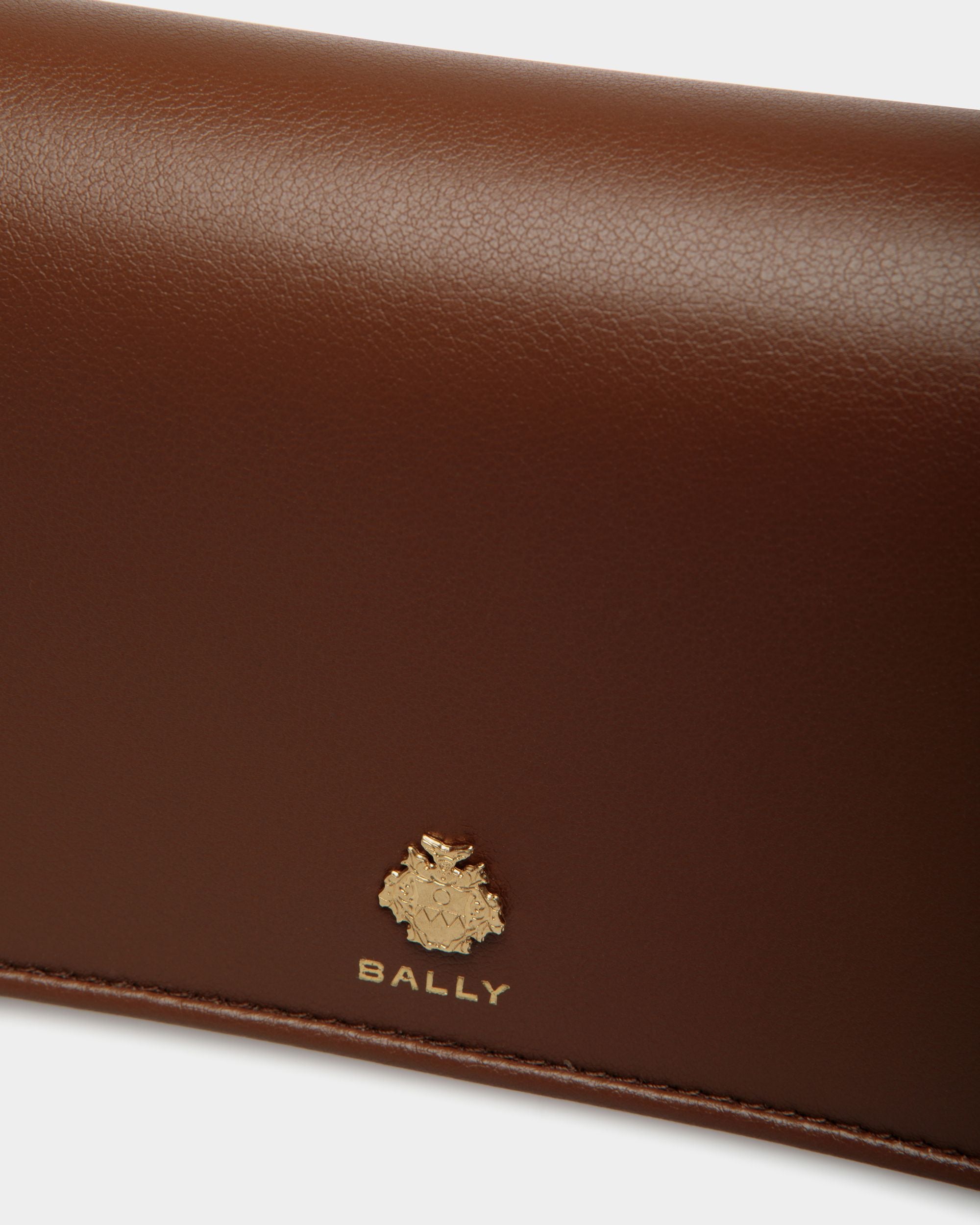 Étui Porte-Téléphone Bally Essential En Cuir Marron - Femme - Bally - 04