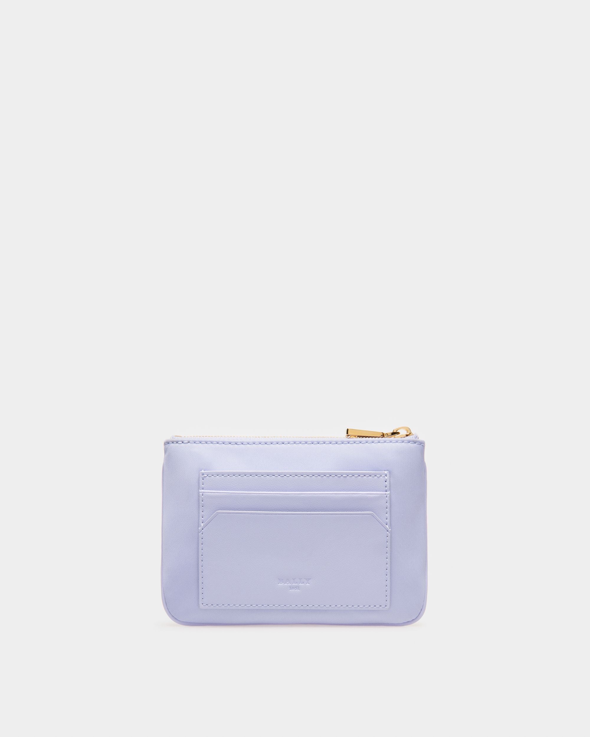 Evod Portefeuille En Nylon Et Cuir Recyclés Lilas - Femme - Bally - 02