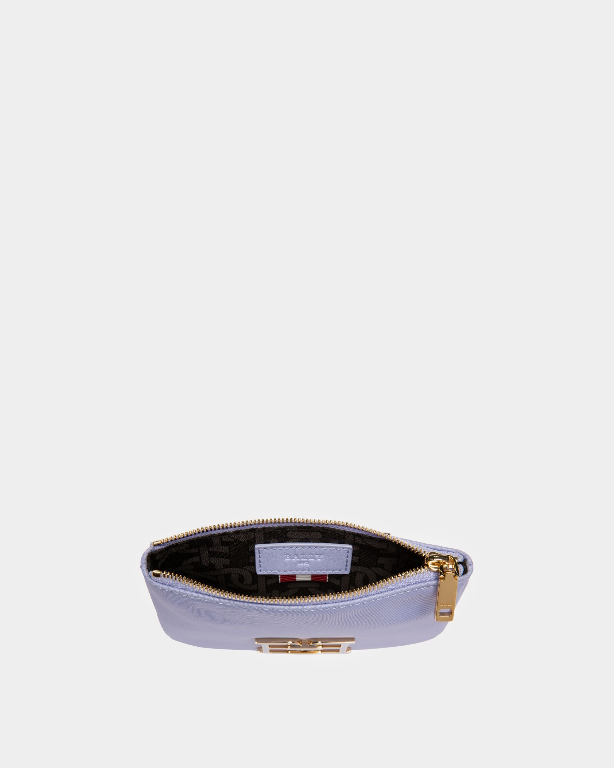 Evod Portefeuille En Nylon Et Cuir Recyclés Lilas - Femme - Bally - 03