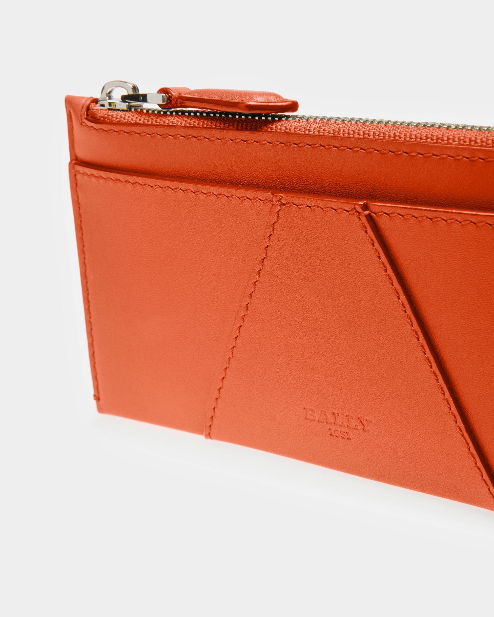Adley Geldbörse Aus Leder In Orange - Damen - Bally - 04