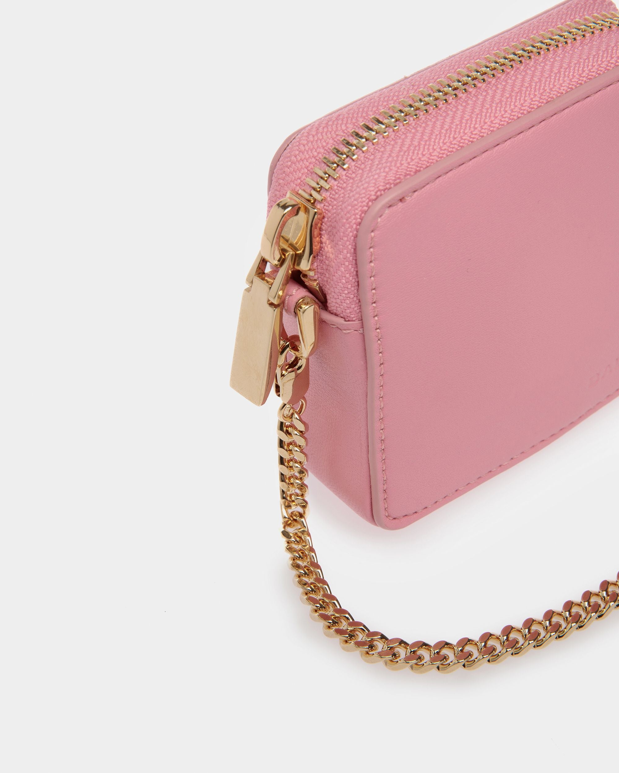 Block Münzbörse Mit Reißverschluss Aus Leder - Damen - Bally - 03