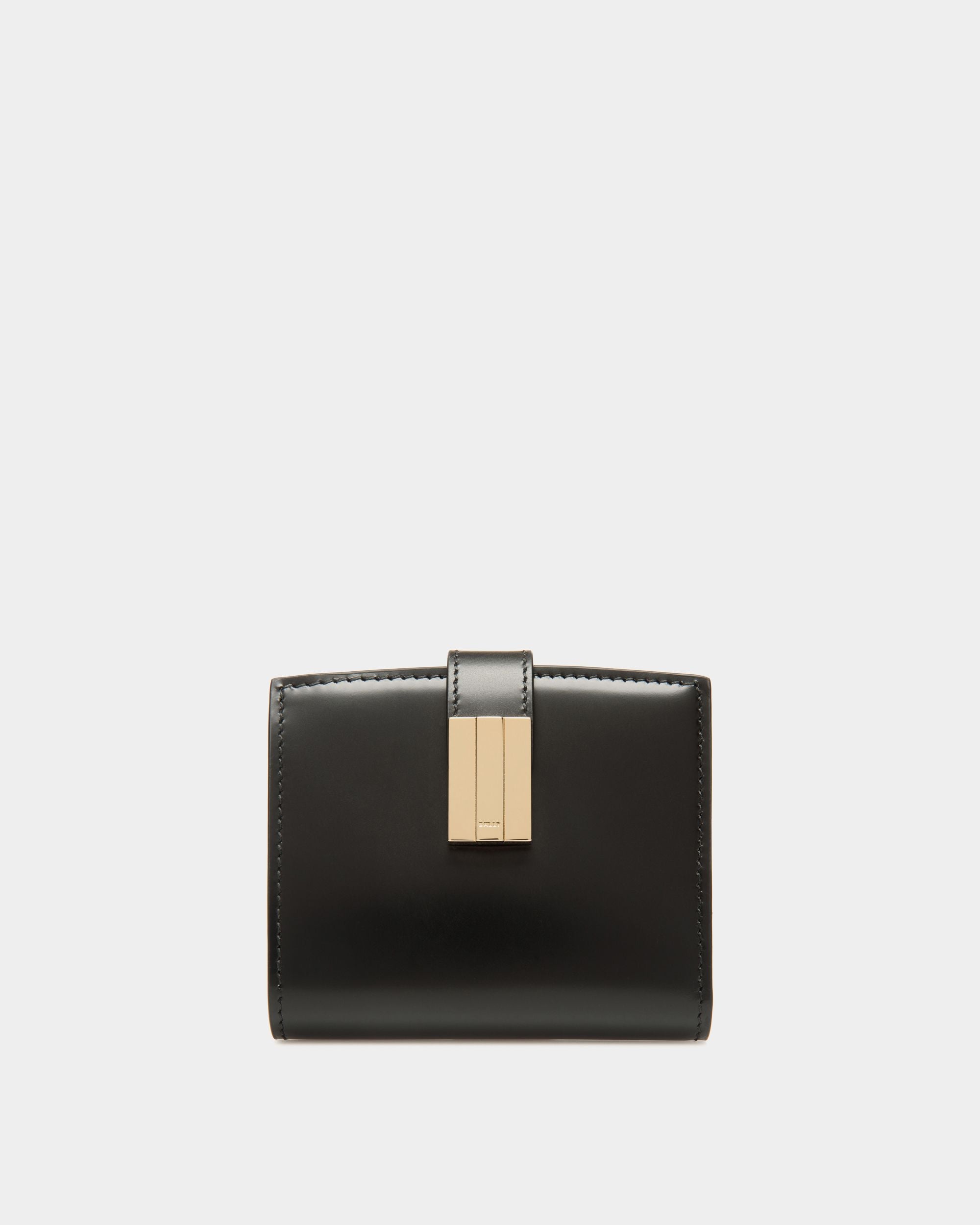 Portefeuille Ollam En Cuir Brossé Noir - Femme - Bally - 01