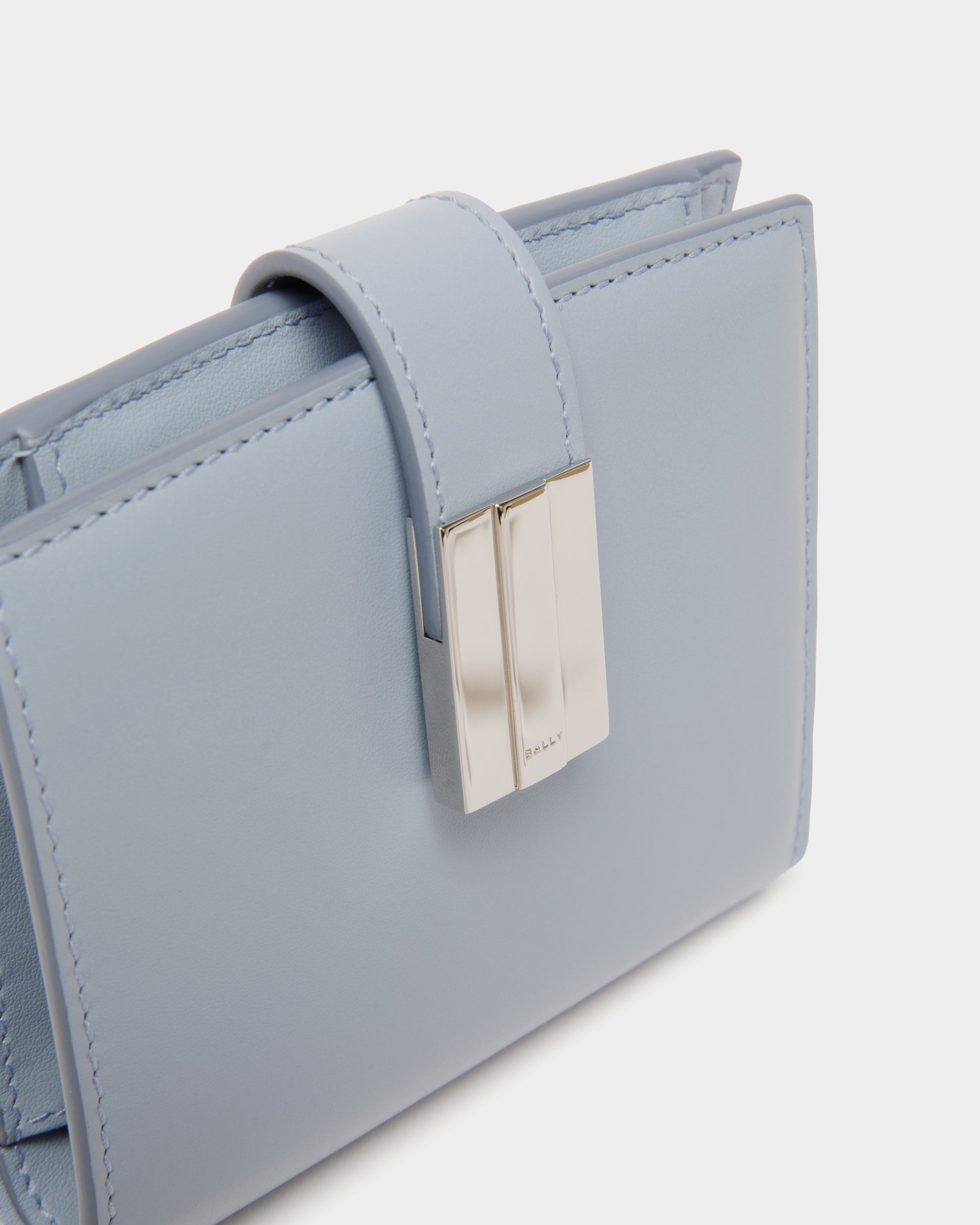 Portefeuille Ollam En Cuir Light Blue - Femme - Bally - 04