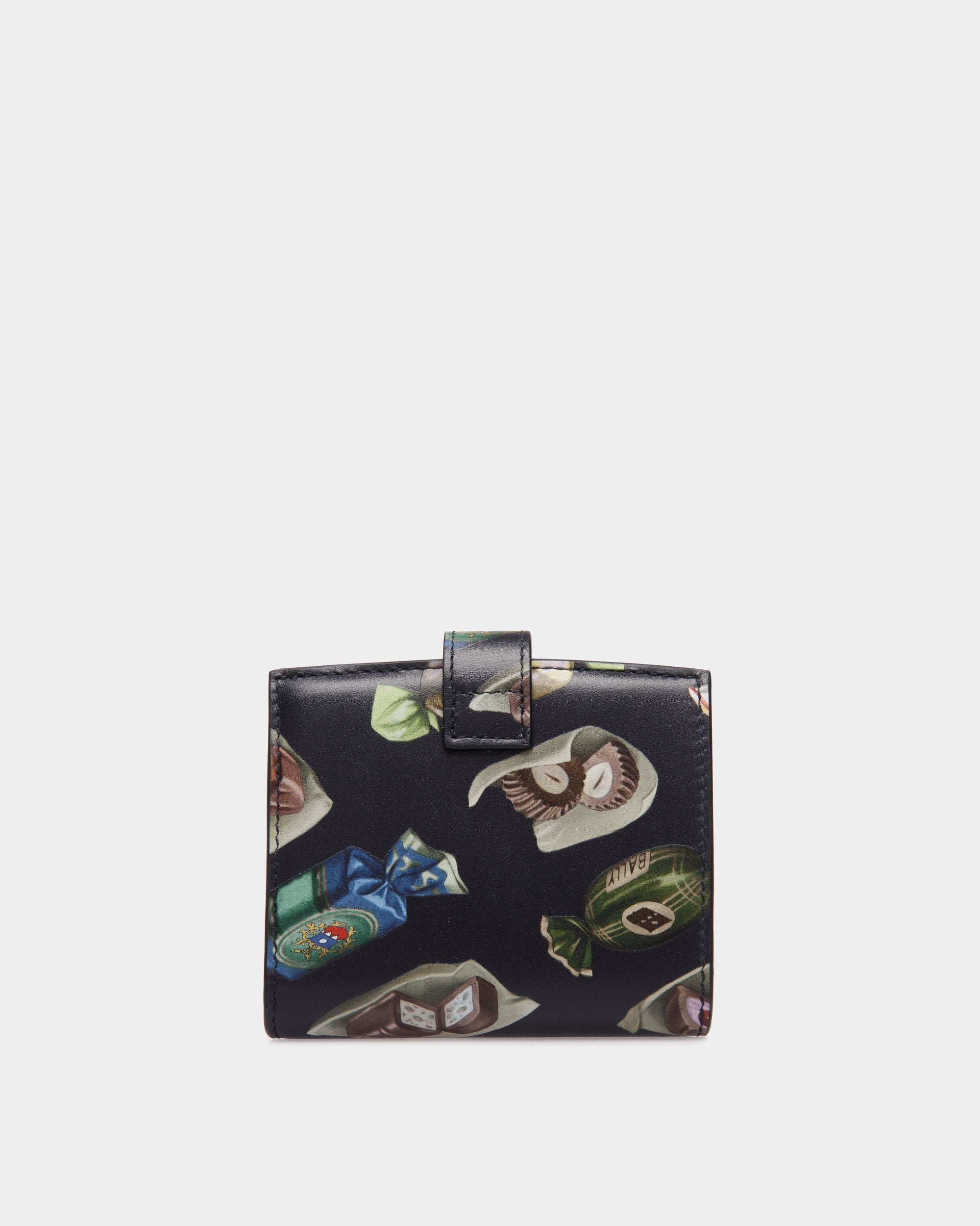 Ollam Wallet In Choco-Candy Print Leather - Women's - Bally - 02