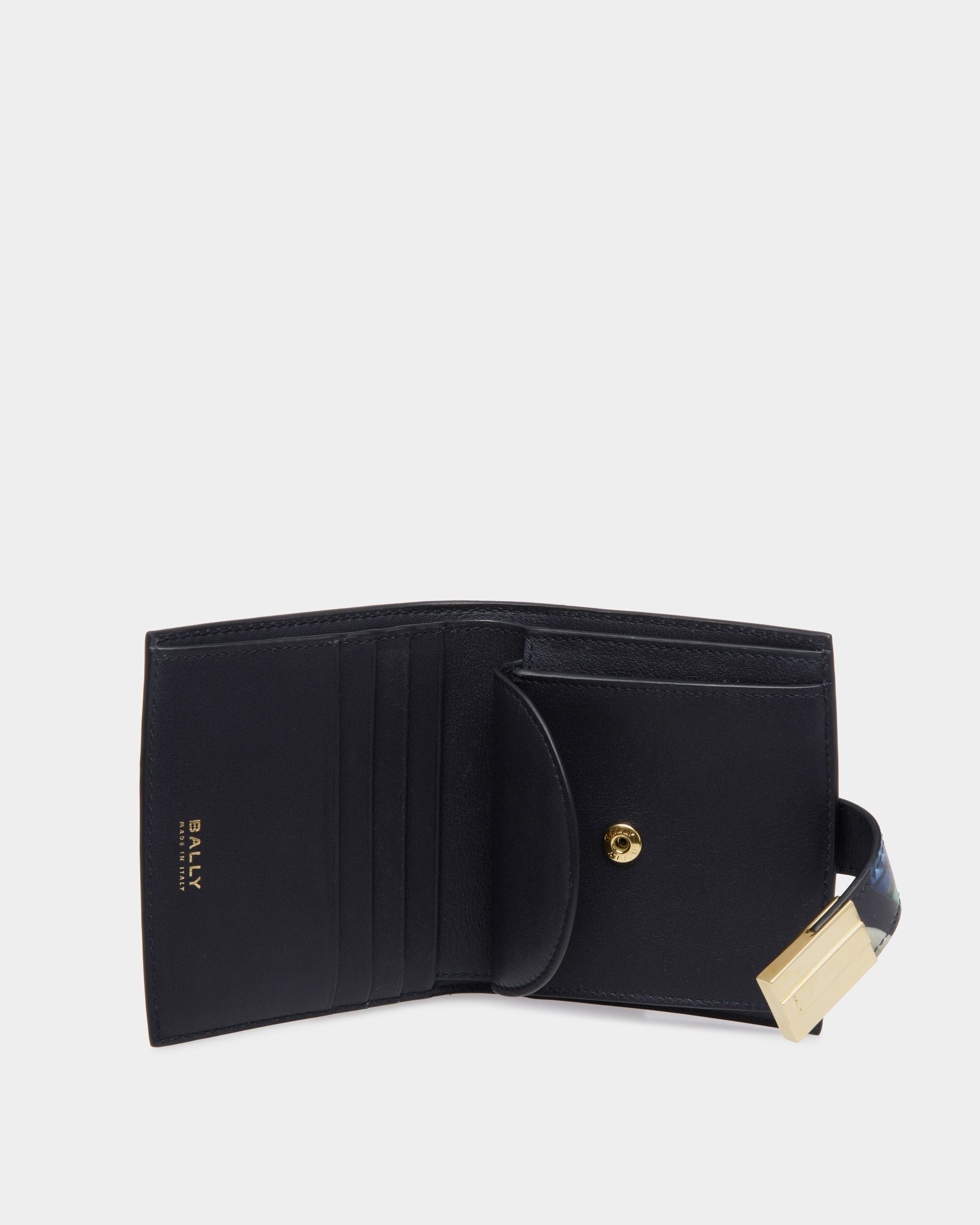 Ollam Wallet In Choco-Candy Print Leather - Women's - Bally - 03