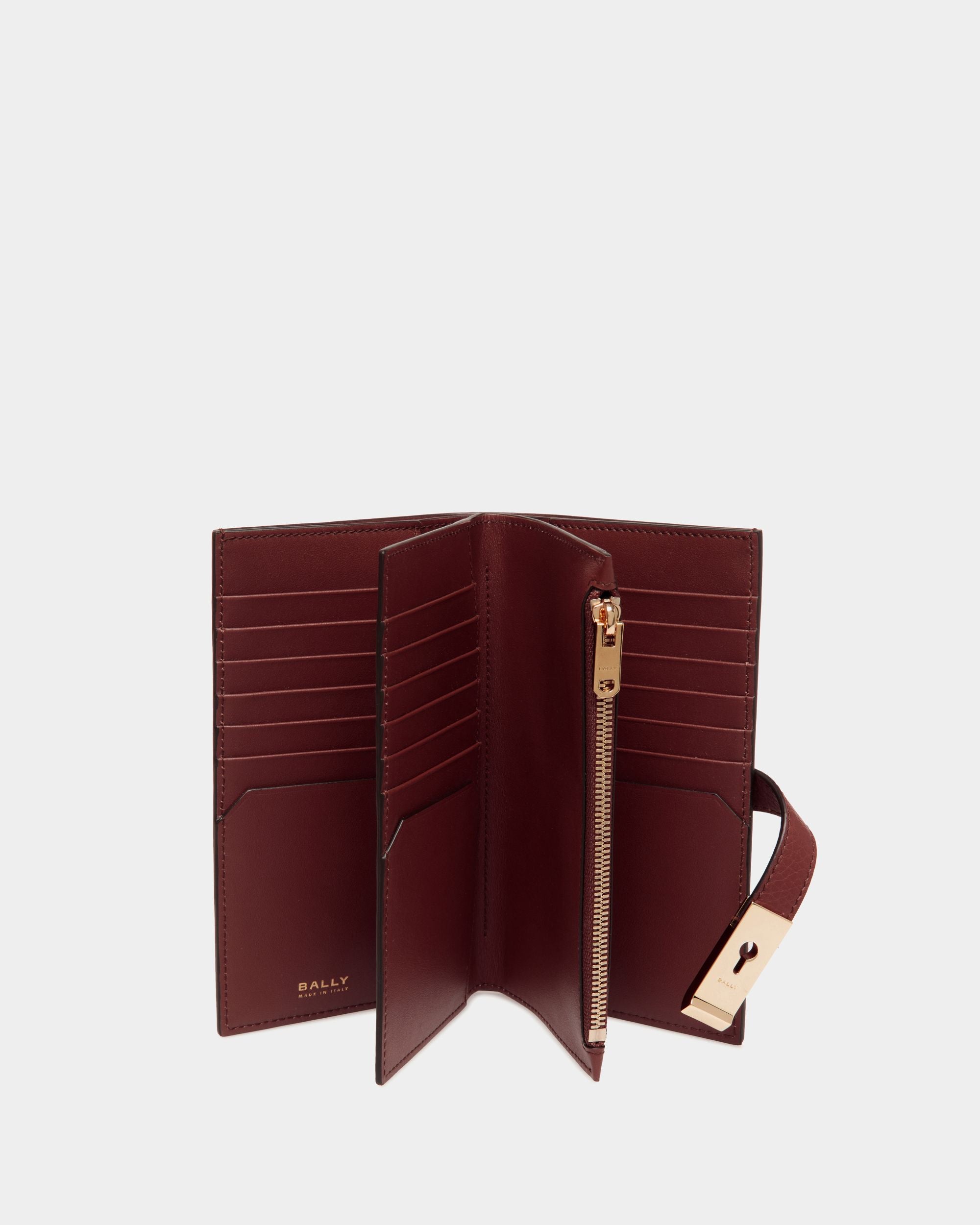 Lock Me Long Wallet In Andorra Grained Leather - Women's - Bally - 03