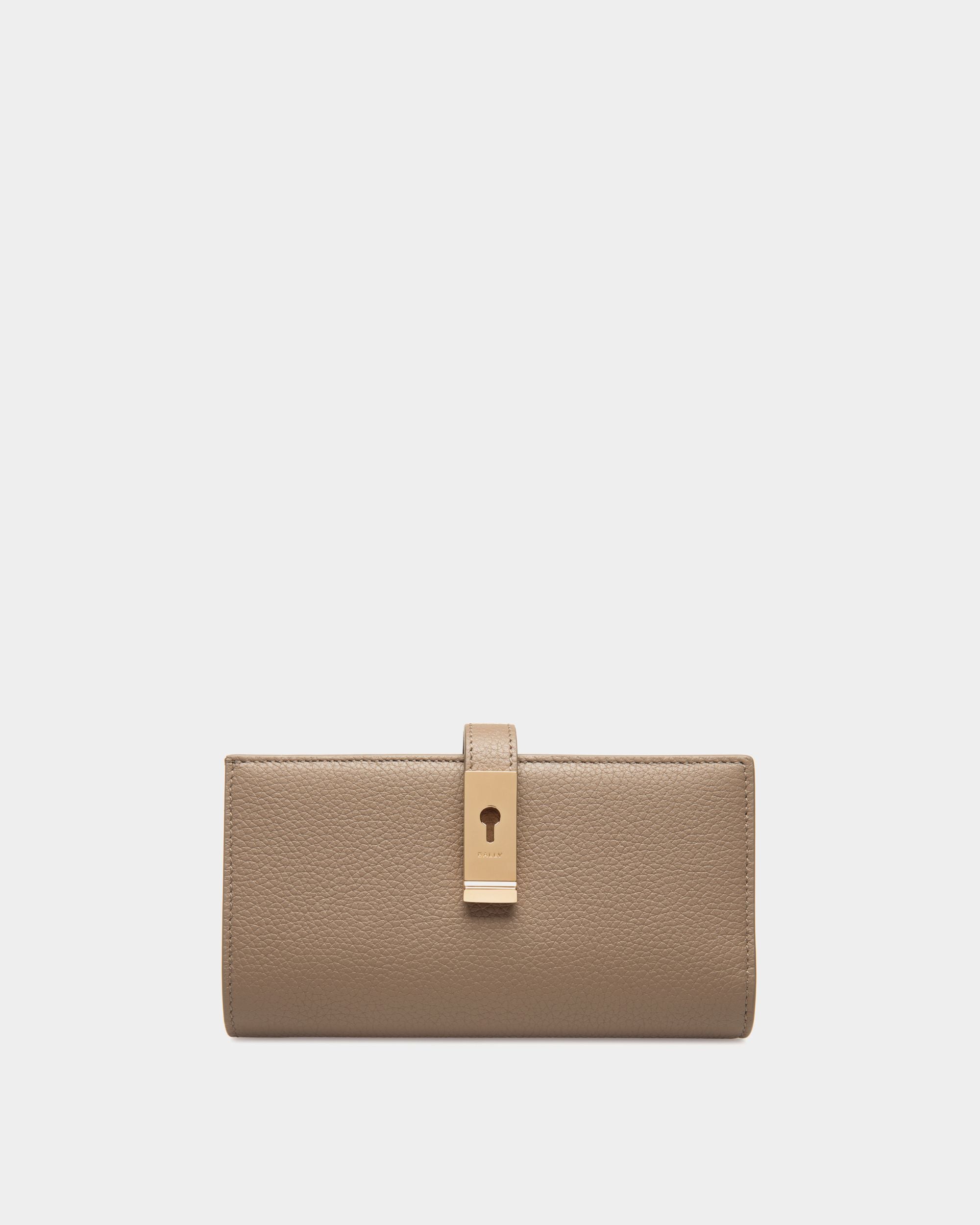 Lange Lock Me Geldbörse Aus Genarbtem Leder In Taupe - Damen - Bally - 01