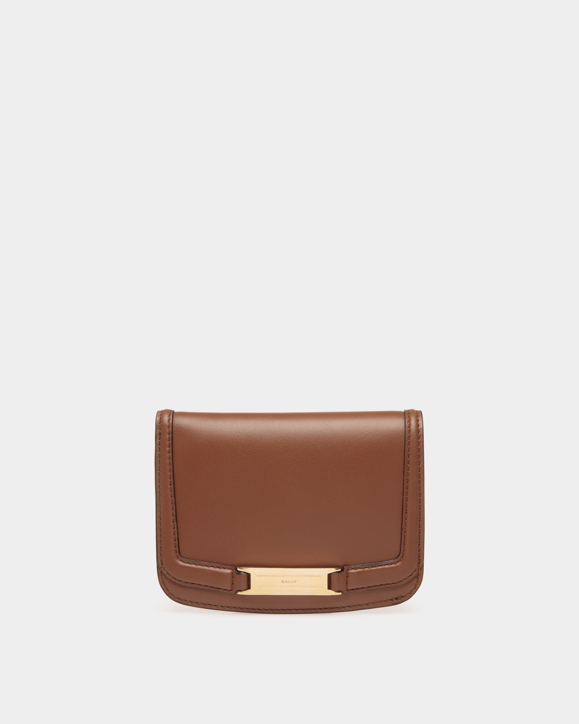 Deco Wallet in Brown Leather - Femme - Bally - 01