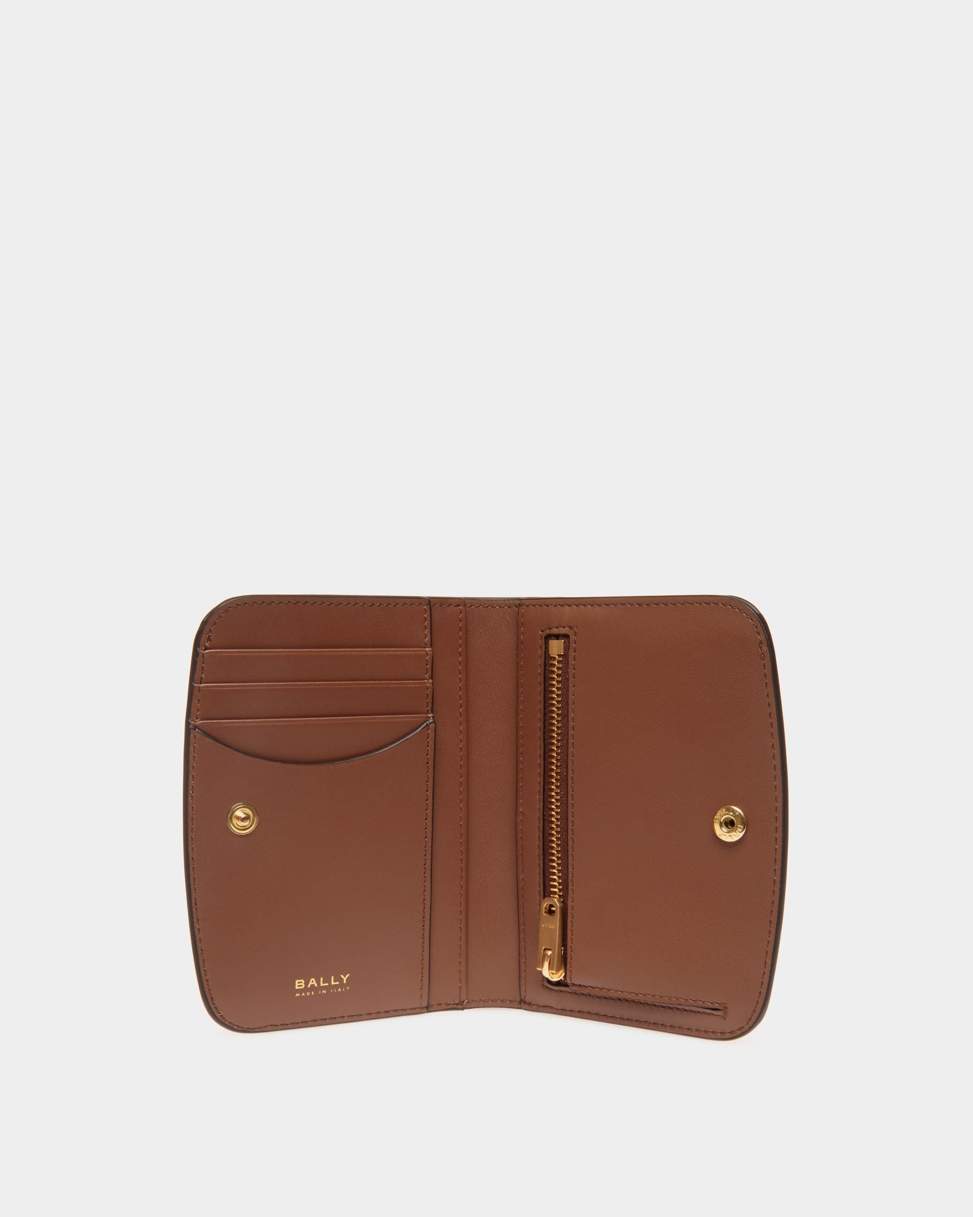 Deco Wallet in Brown Leather - Women's - Bally - 03