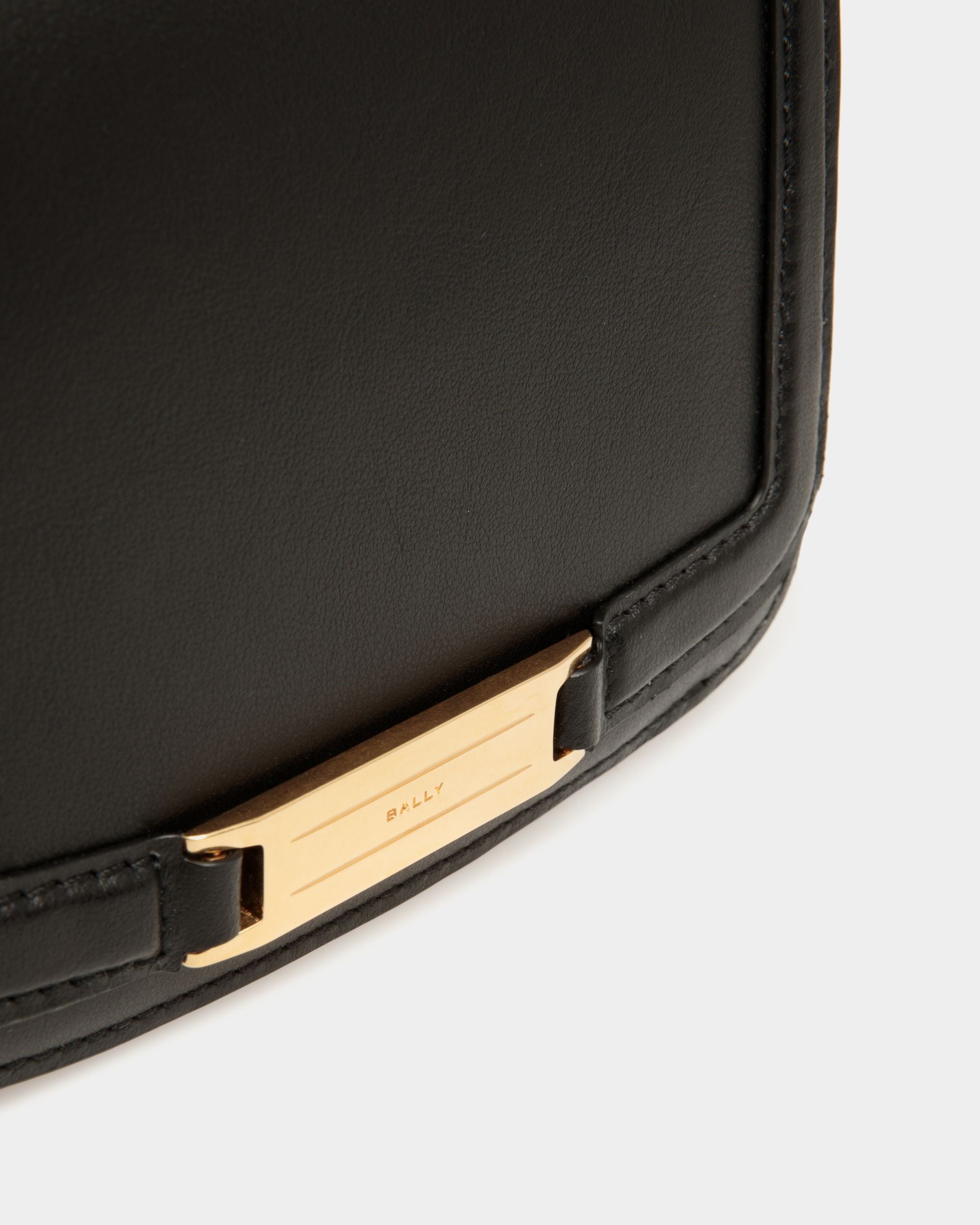 Portefeuille Deco En Cuir Noir - Femme - Bally - 04