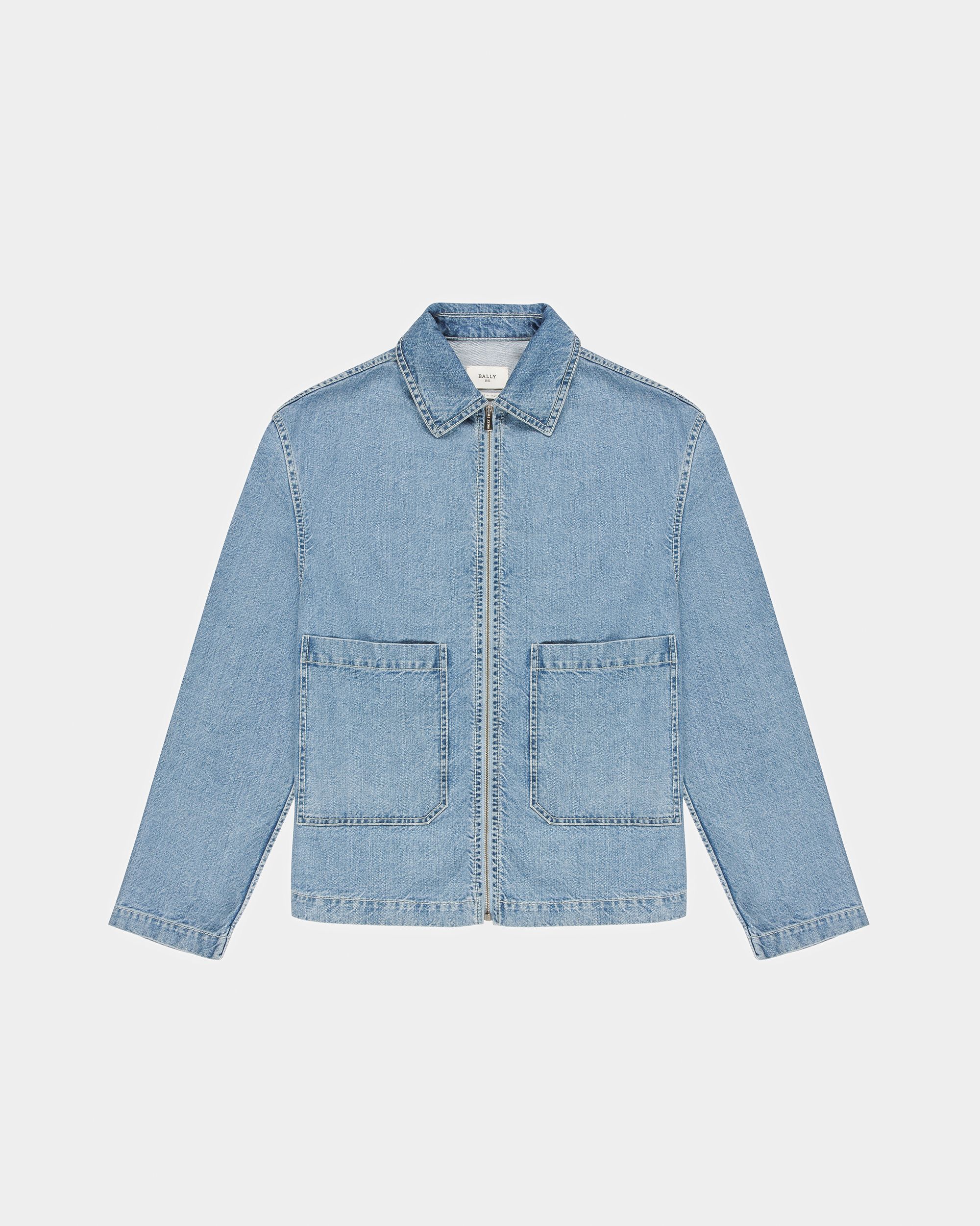 Baumwoll-Denim- Jacke In Hellblau - Damen - Bally - 05